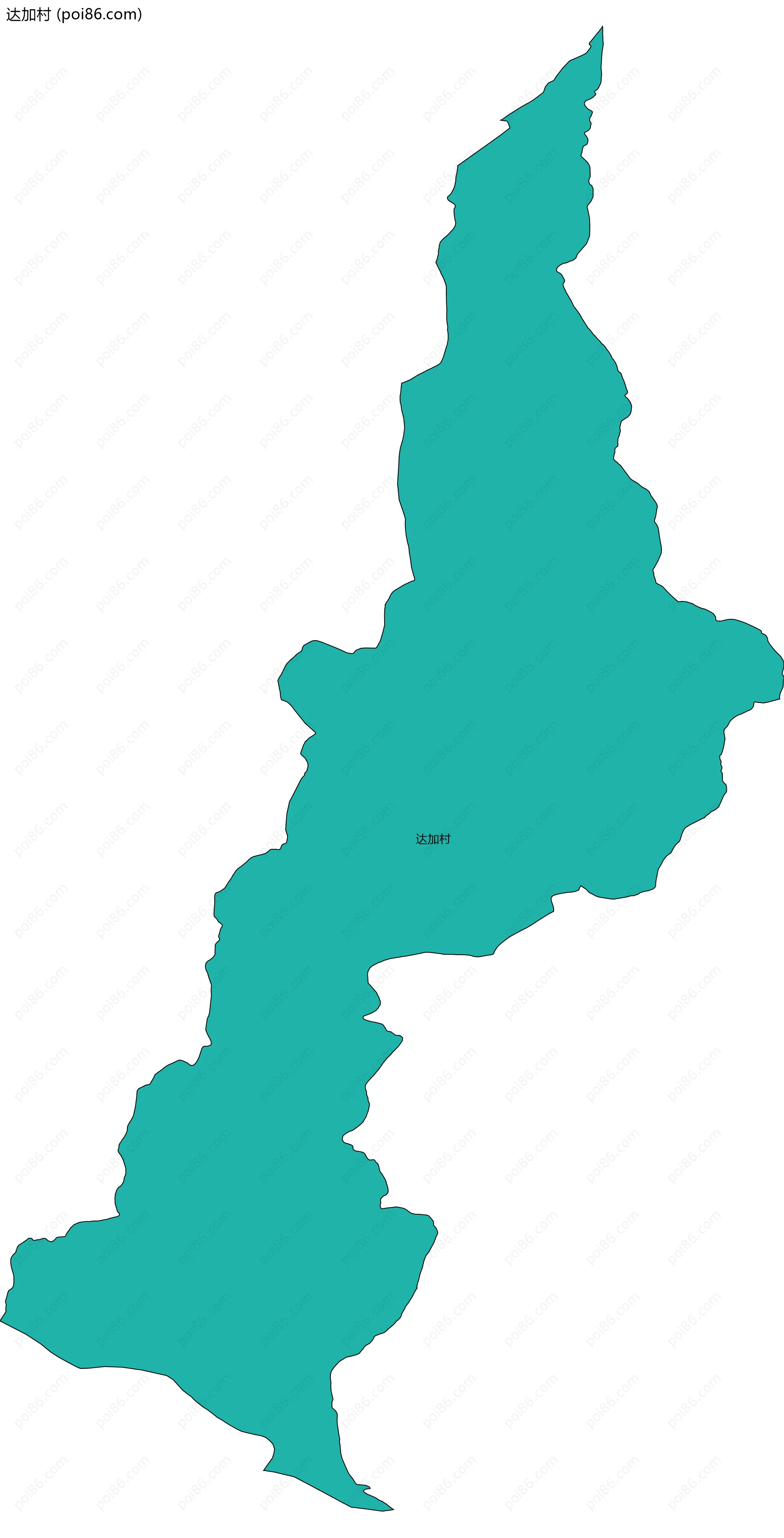 达加村边界地图