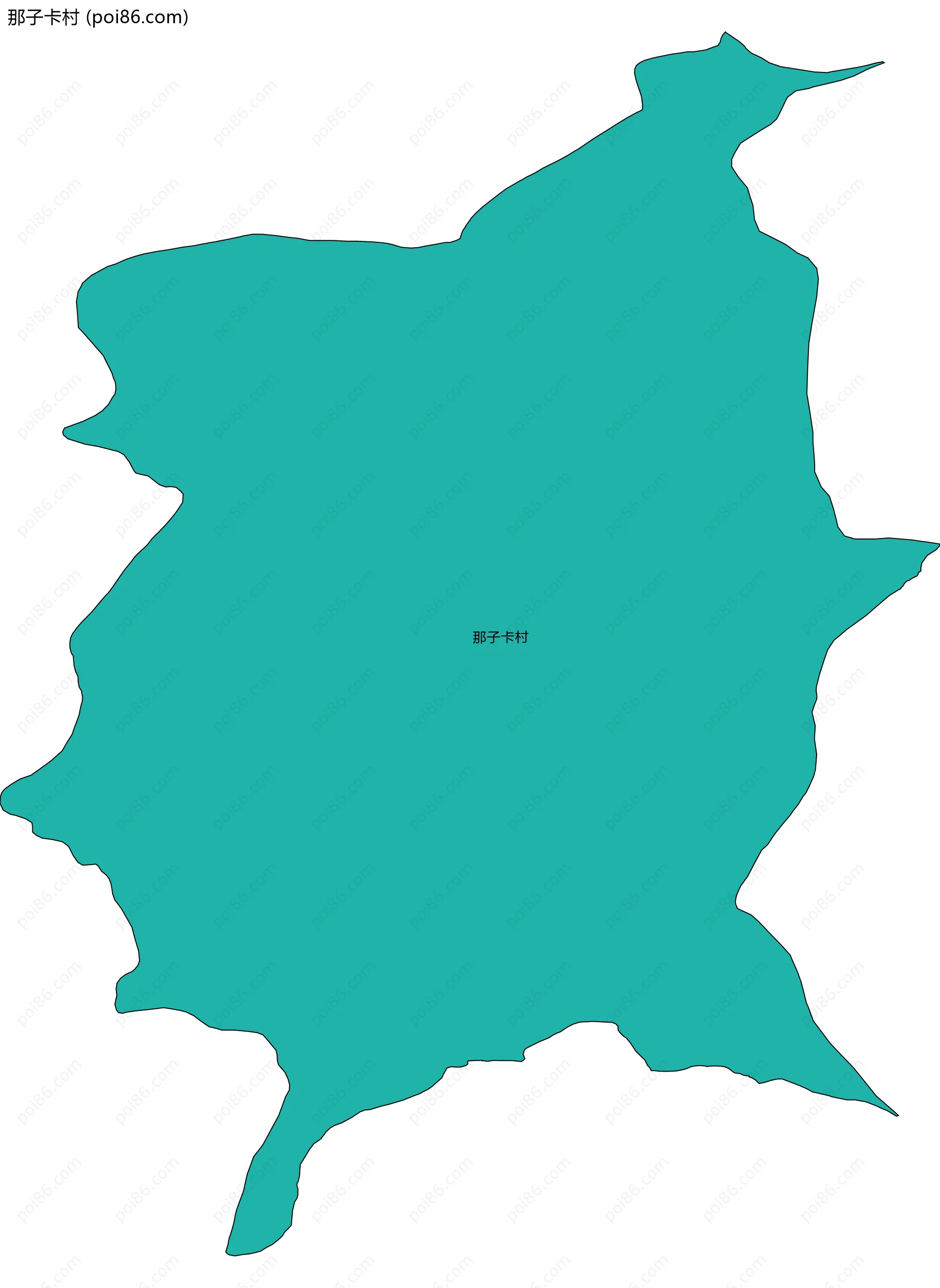 那子卡村边界地图