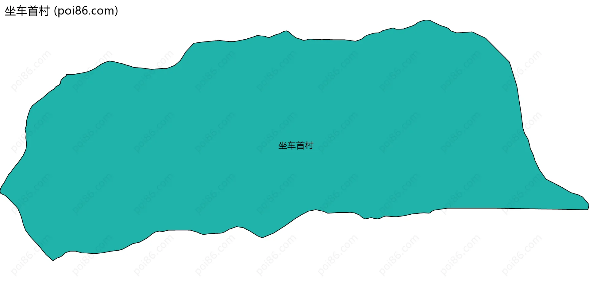 坐车首村边界地图