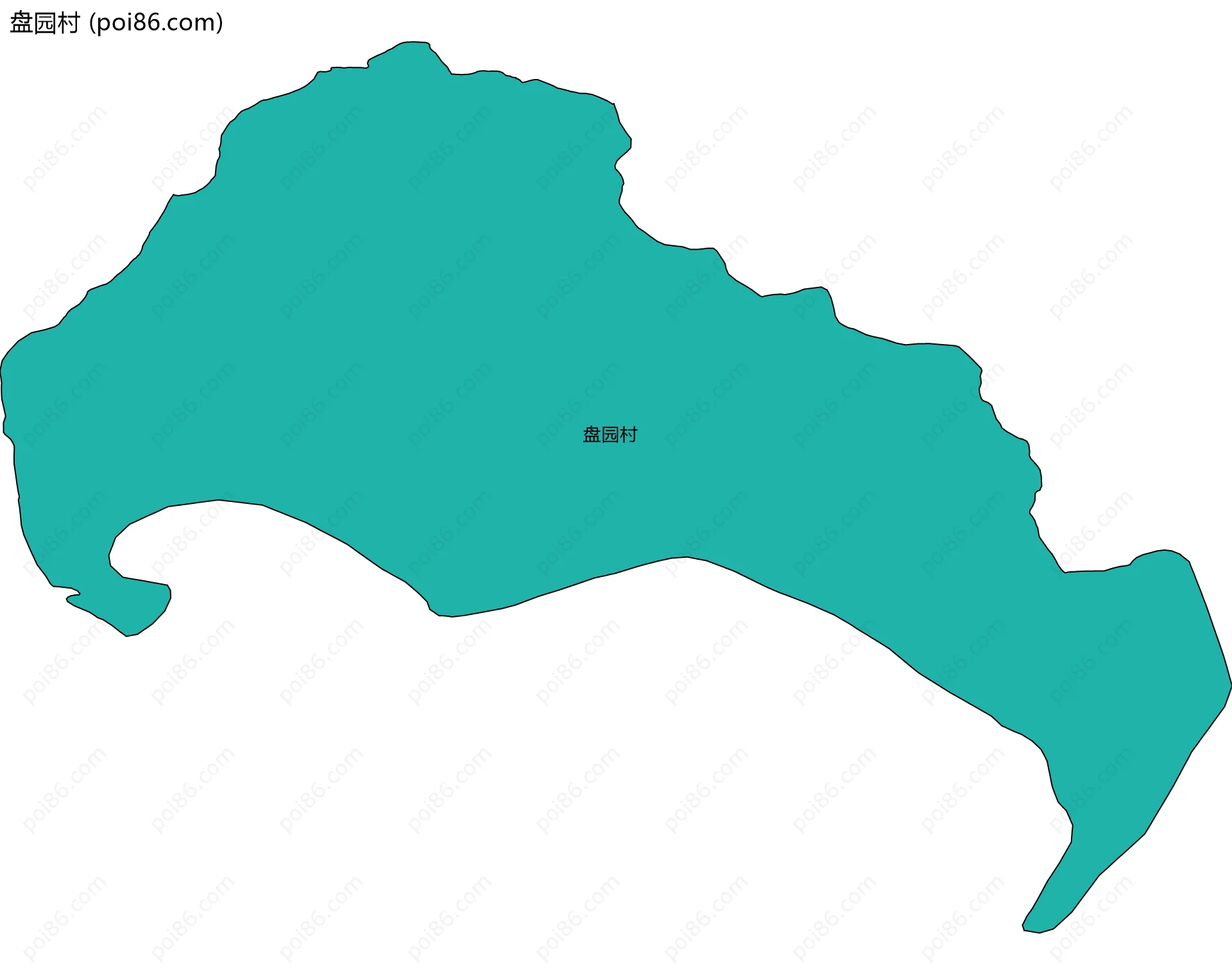 盘园村边界地图