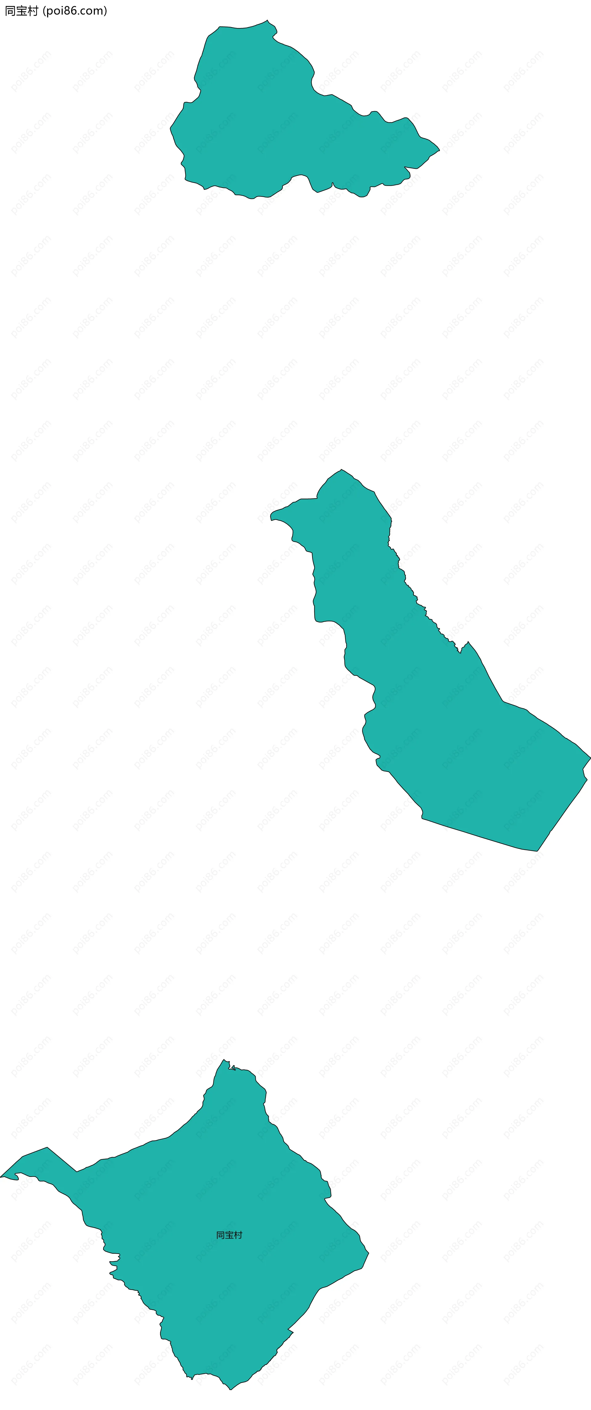 同宝村边界地图