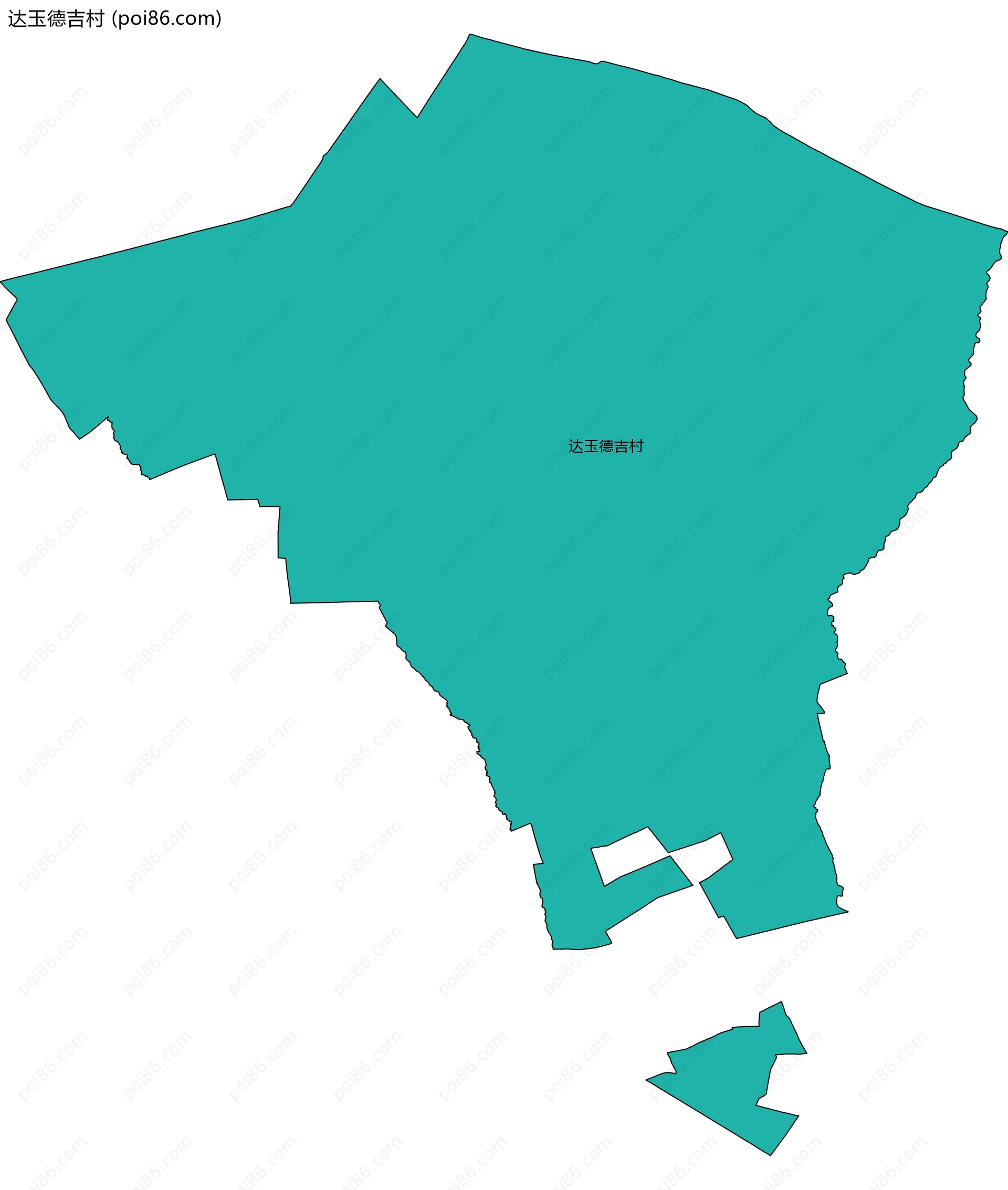 达玉德吉村边界地图