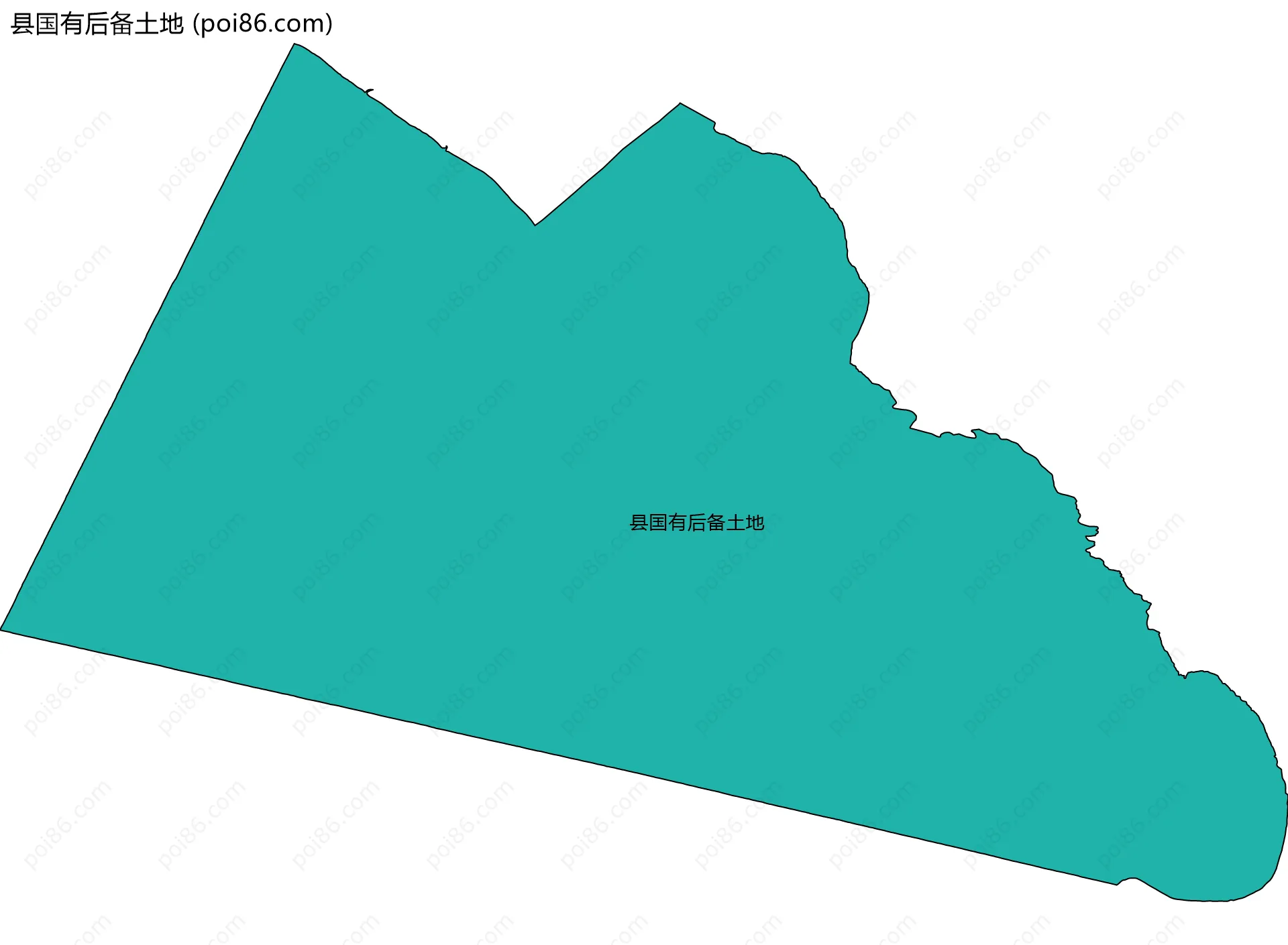 县国有后备土地边界地图