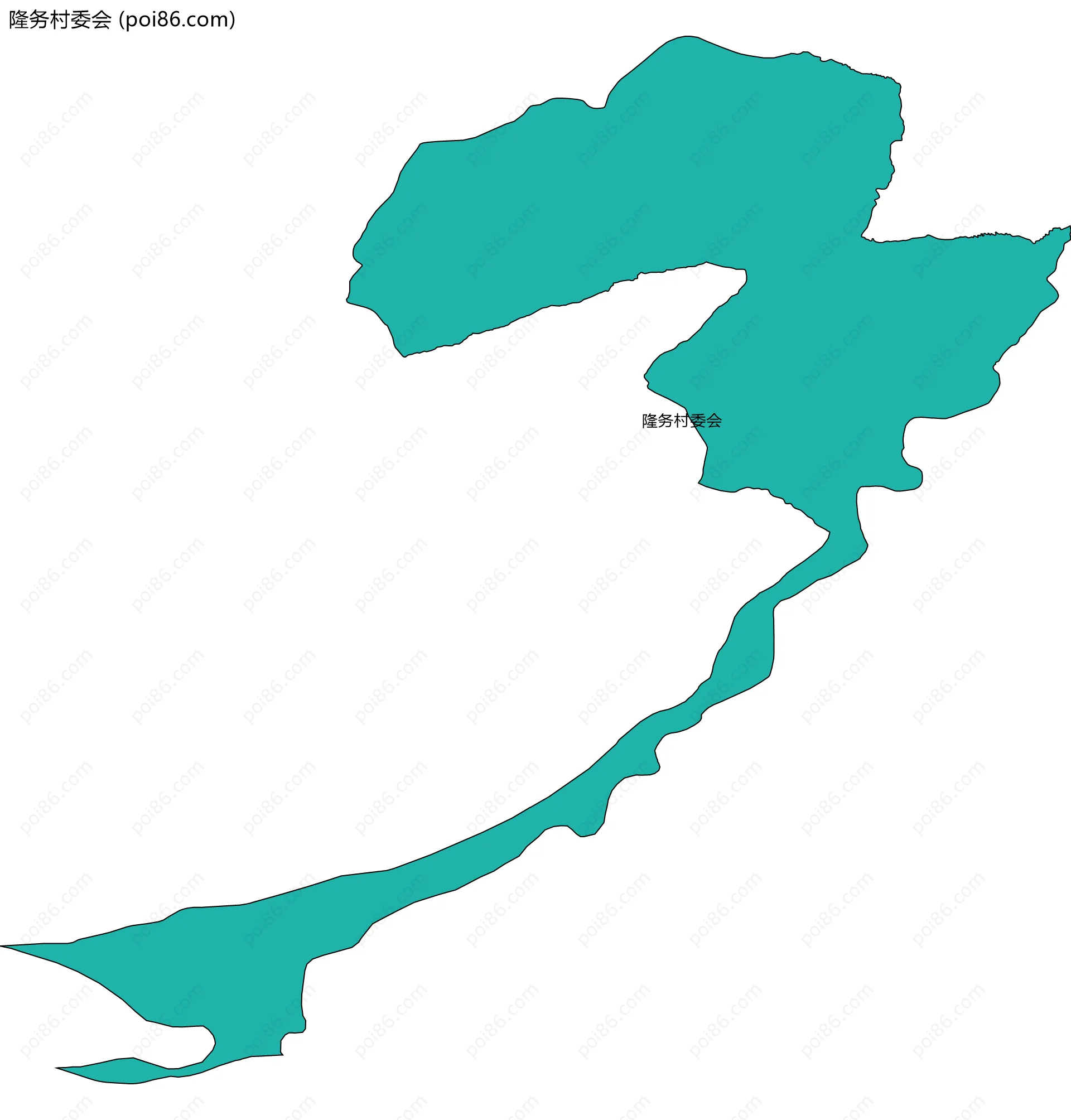 隆务村委会边界地图