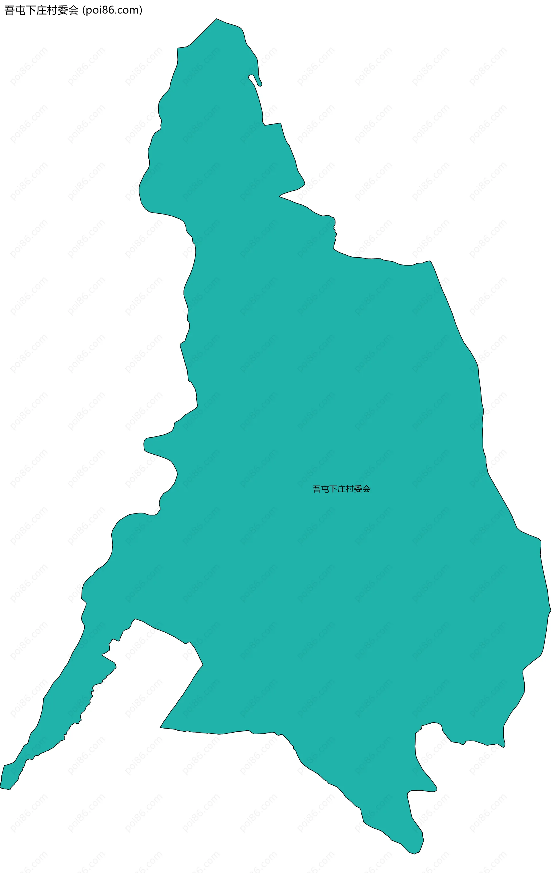 吾屯下庄村委会边界地图