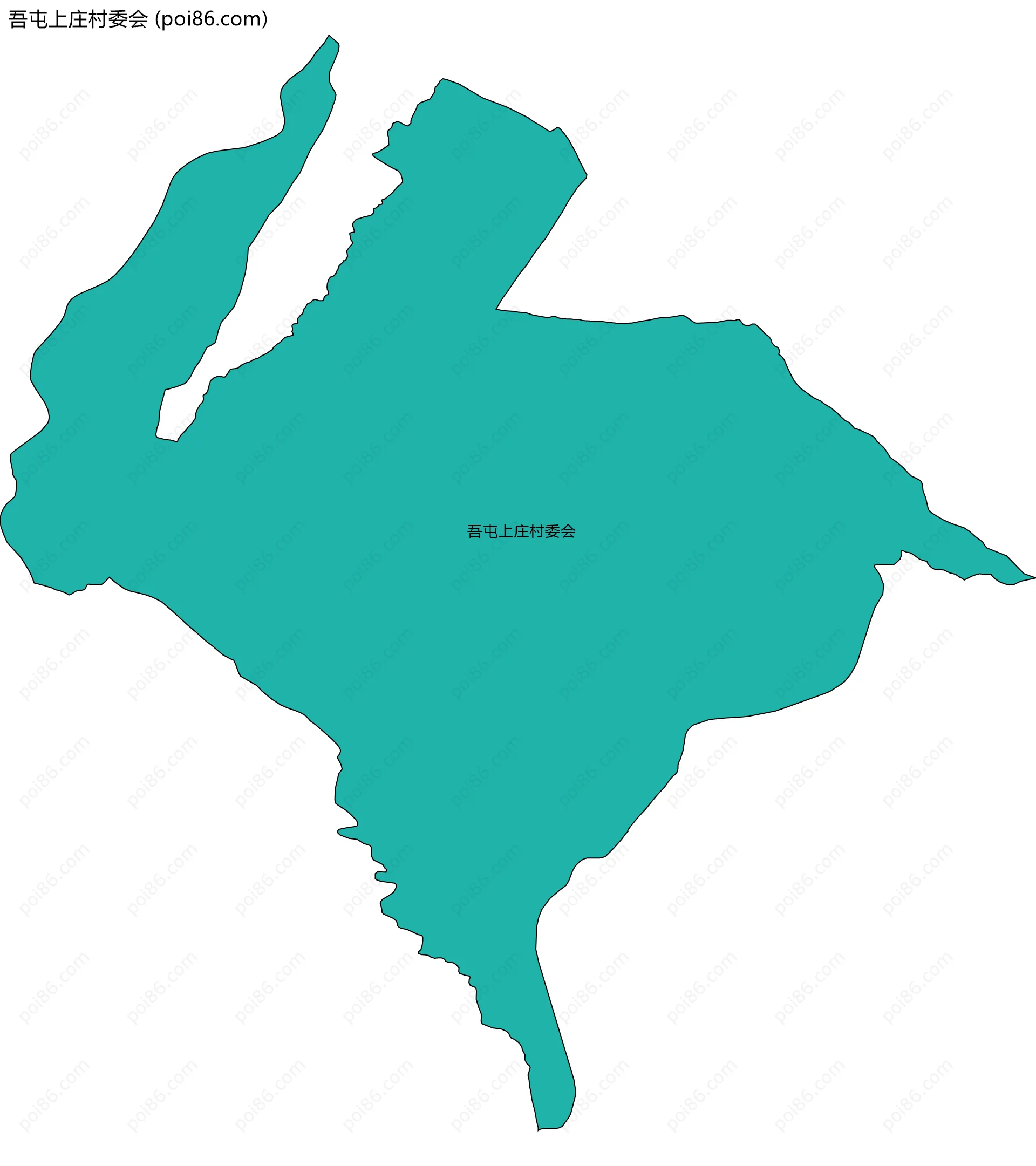 吾屯上庄村委会边界地图