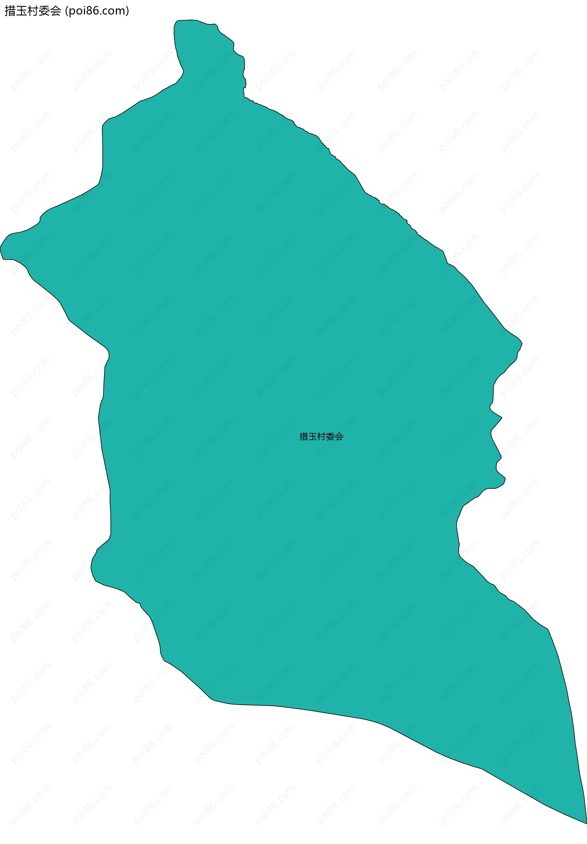 措玉村委会边界地图