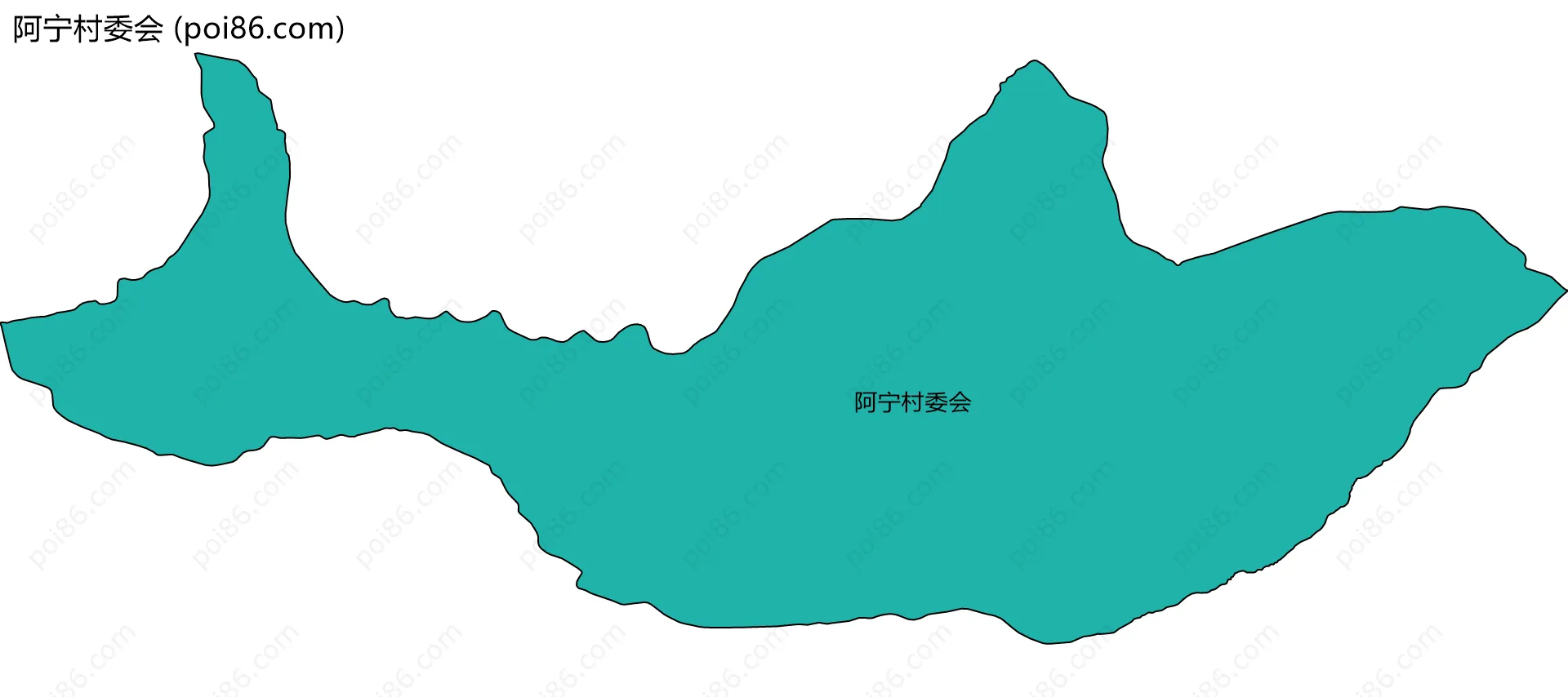 阿宁村委会边界地图