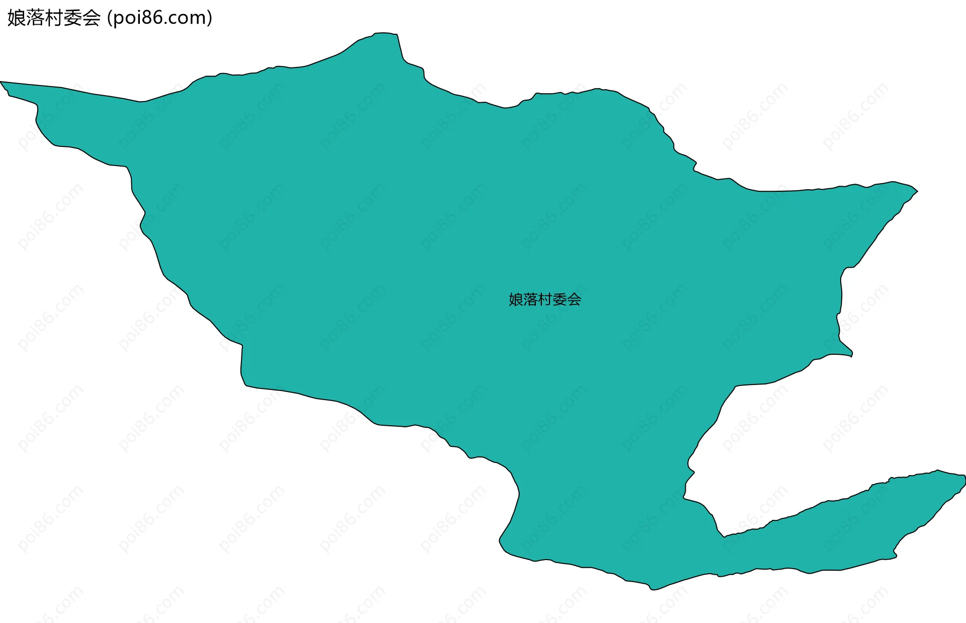 娘落村委会边界地图