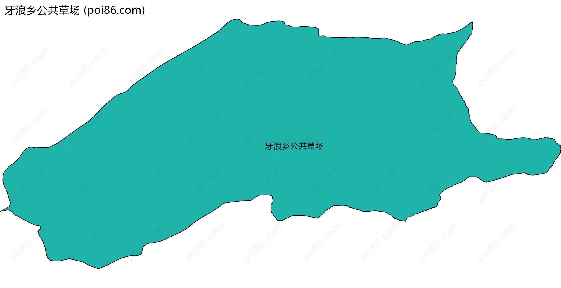 牙浪乡公共草场边界地图