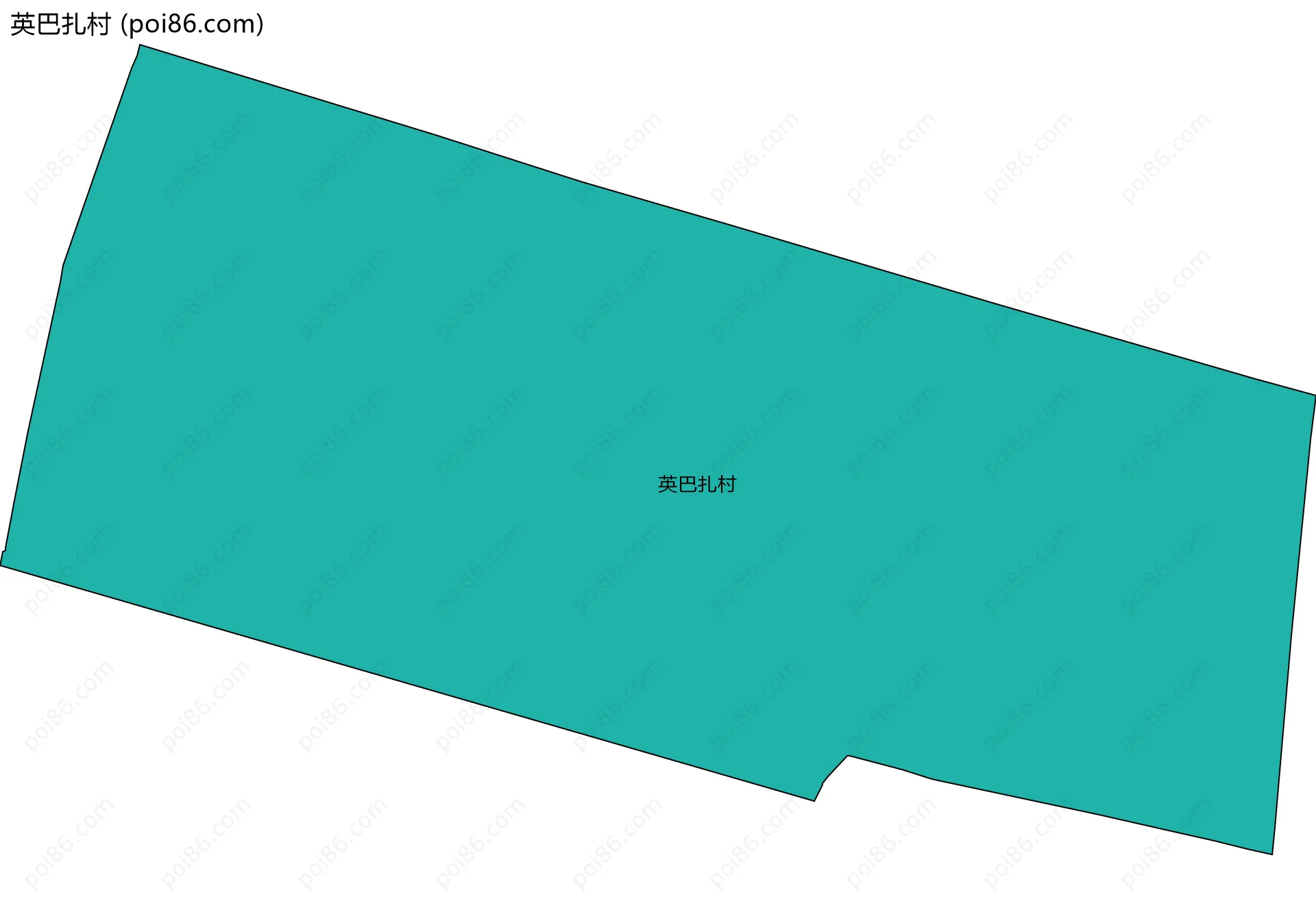 英巴扎村边界地图