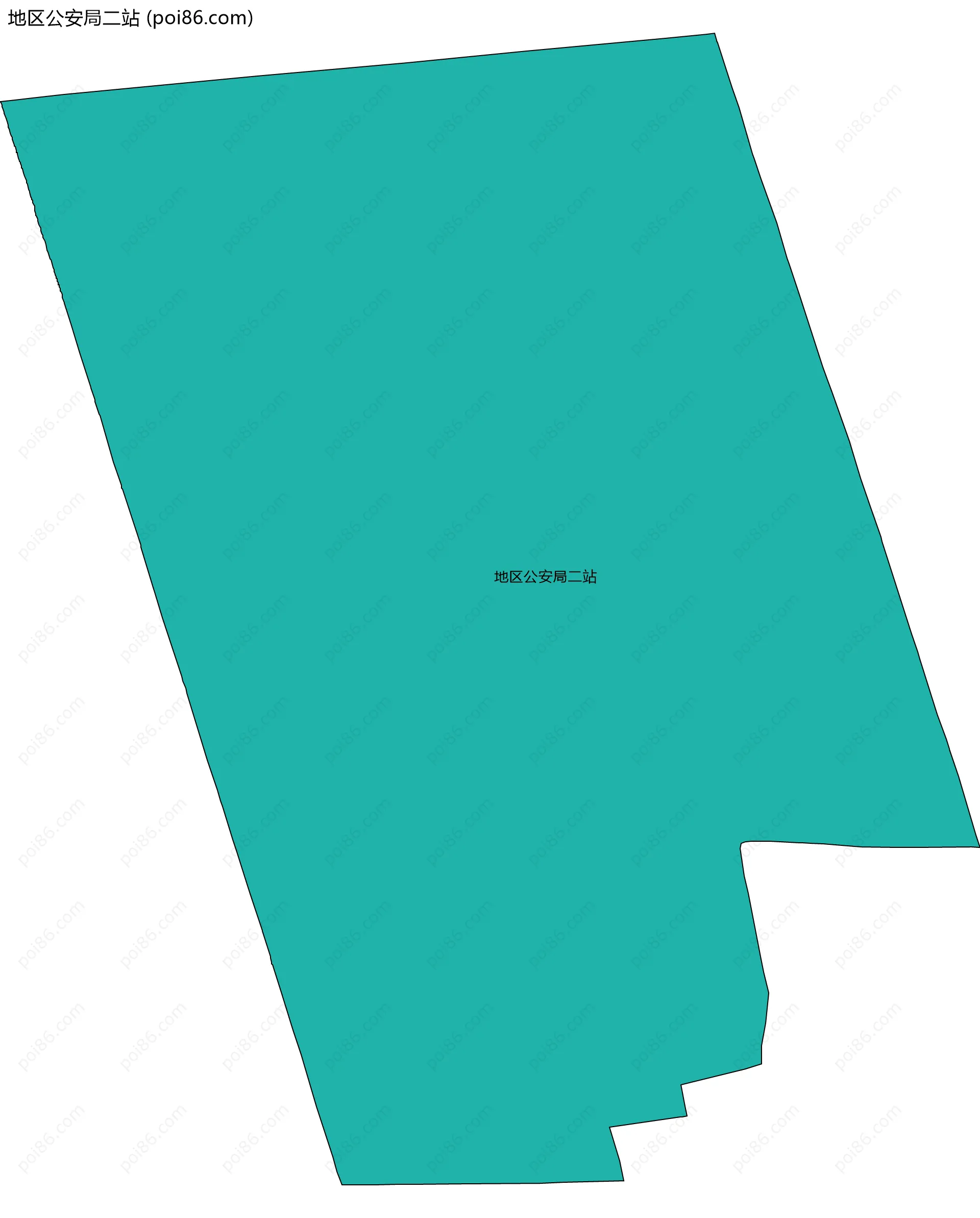 地区公安局二站边界地图