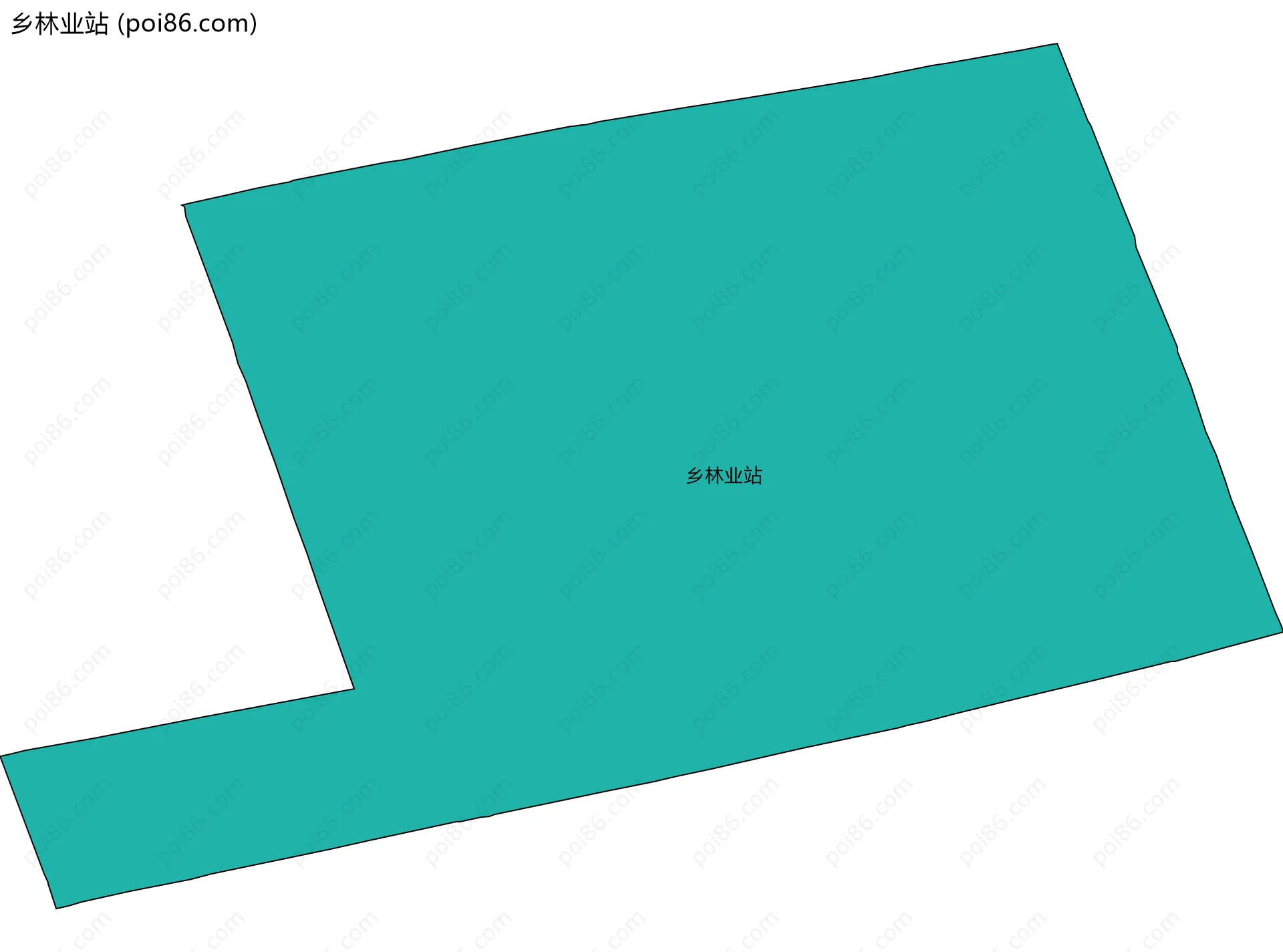 乡林业站边界地图