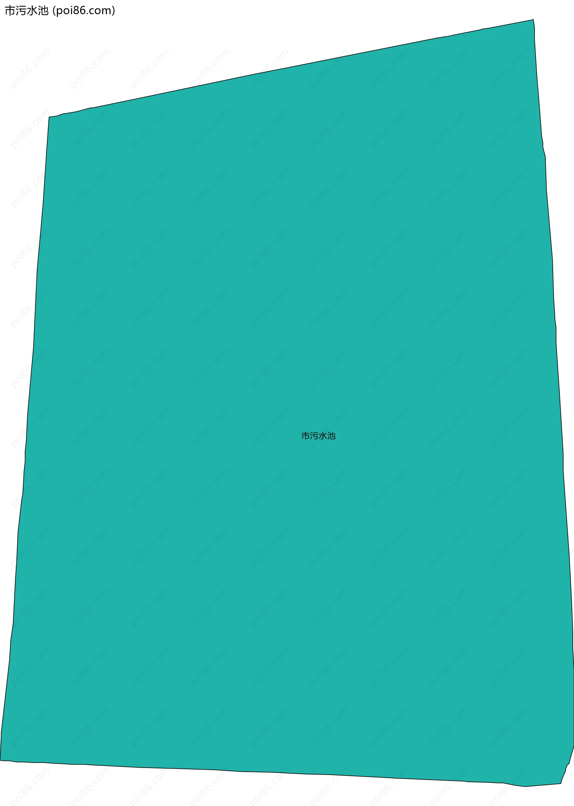 市污水池边界地图