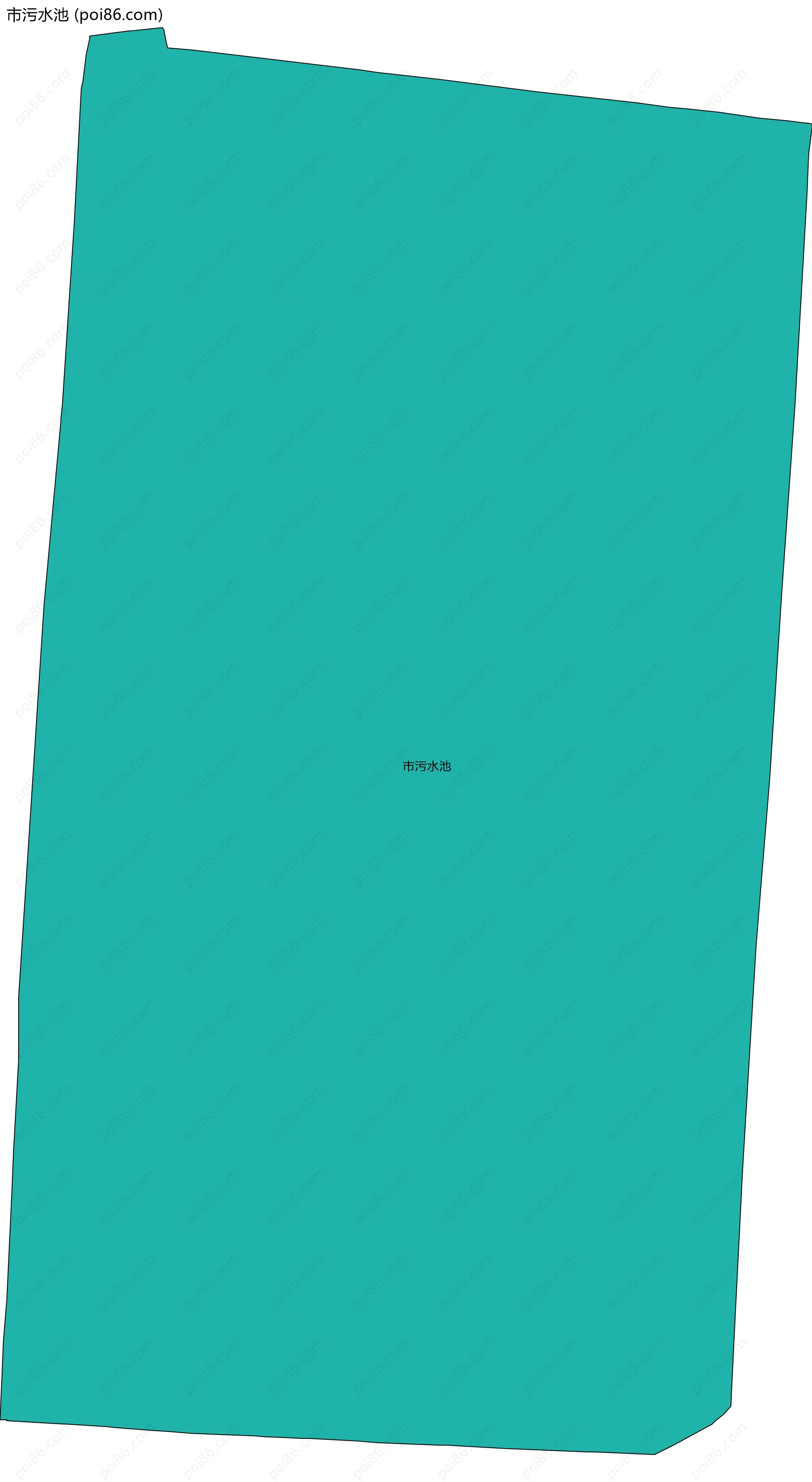 市污水池边界地图