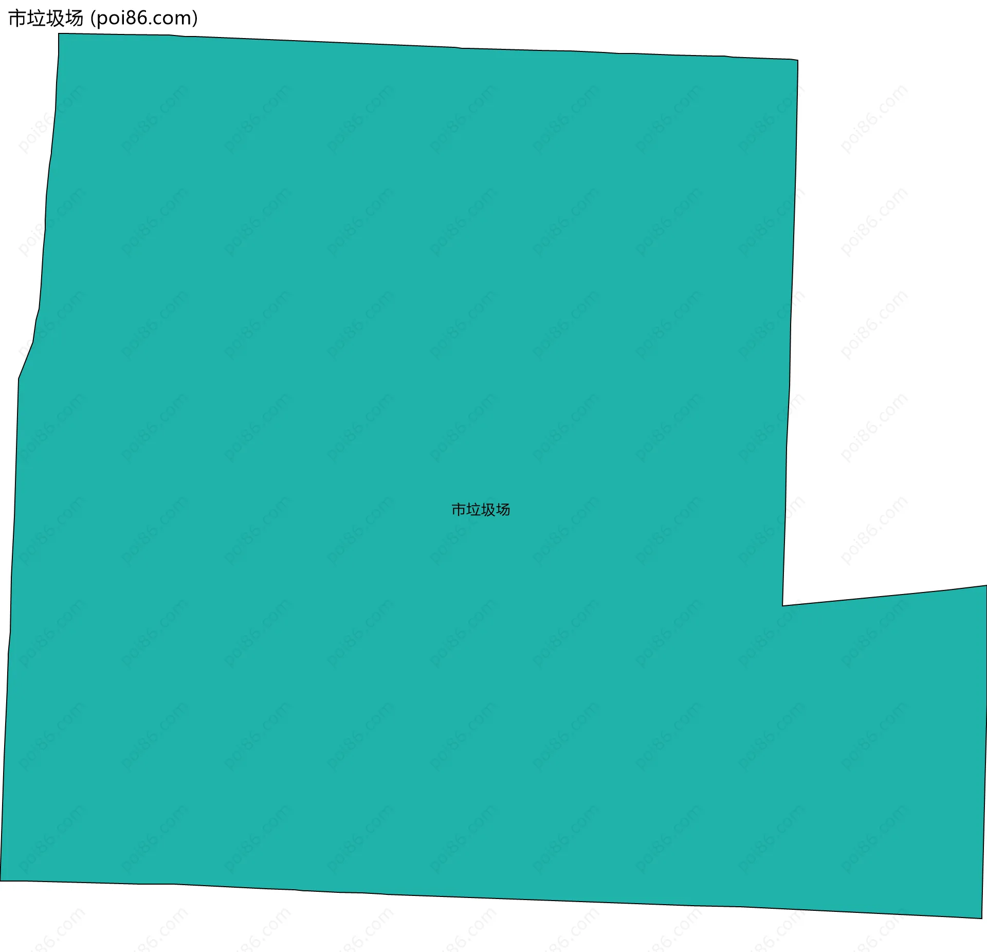 市垃圾场边界地图