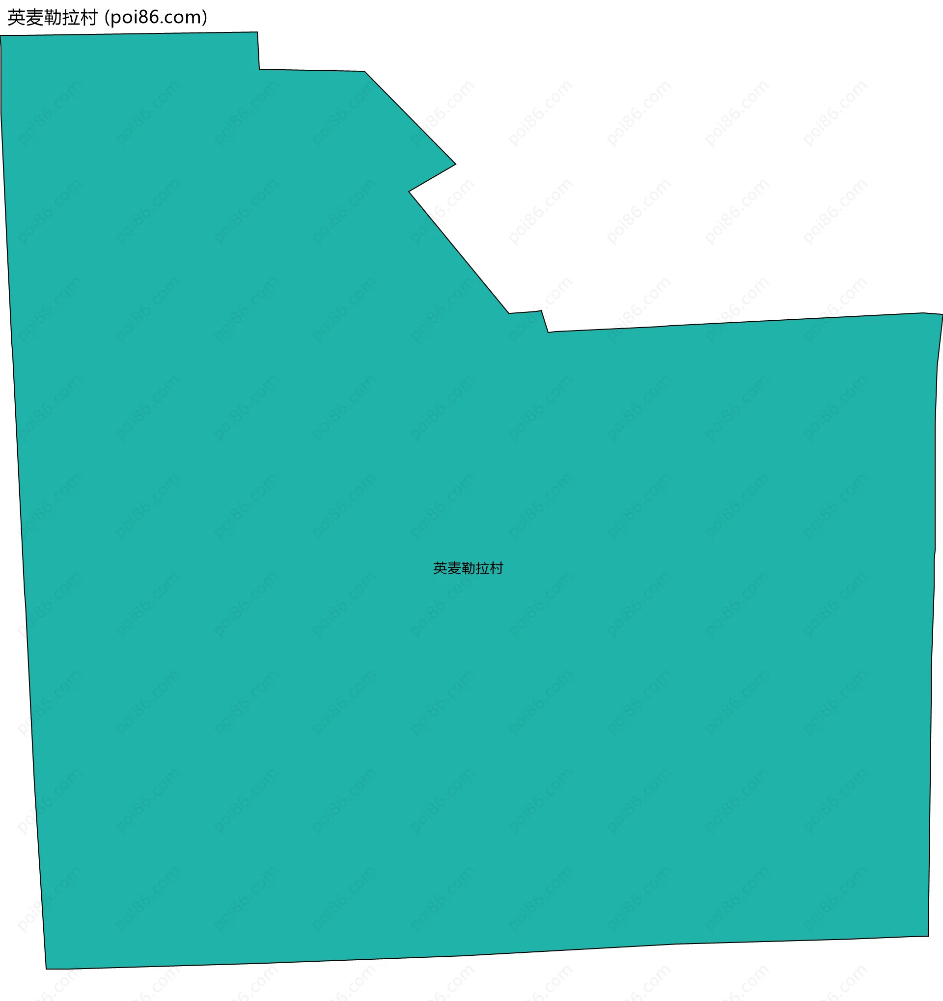 英麦勒拉村边界地图