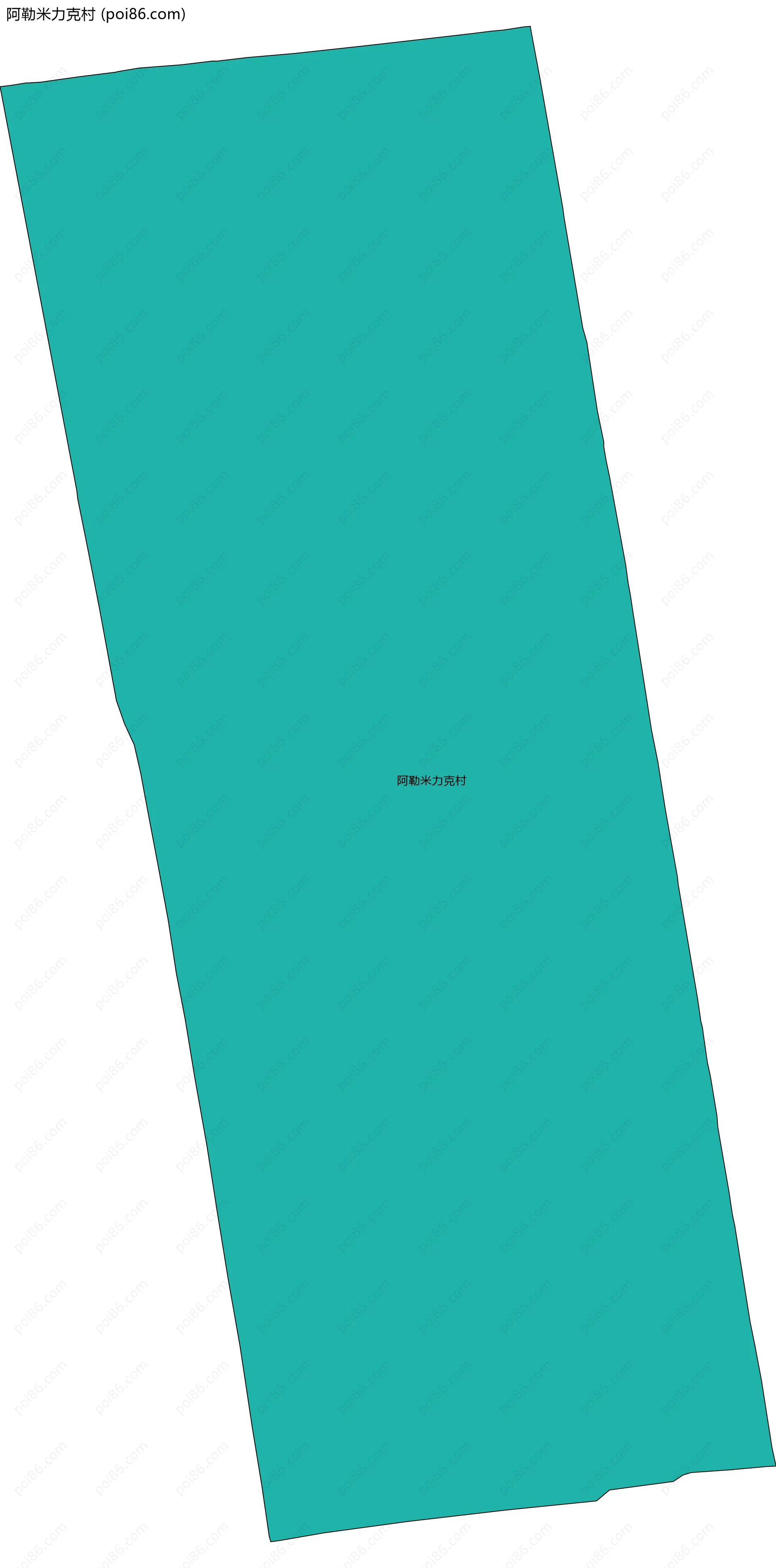 阿勒米力克村边界地图