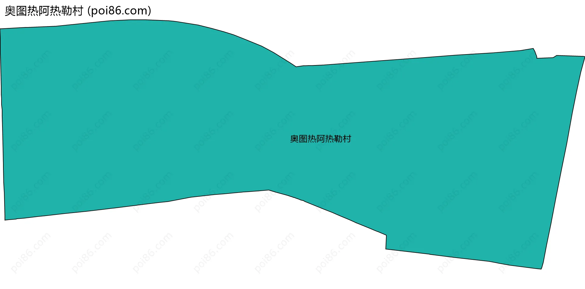 奥图热阿热勒村边界地图