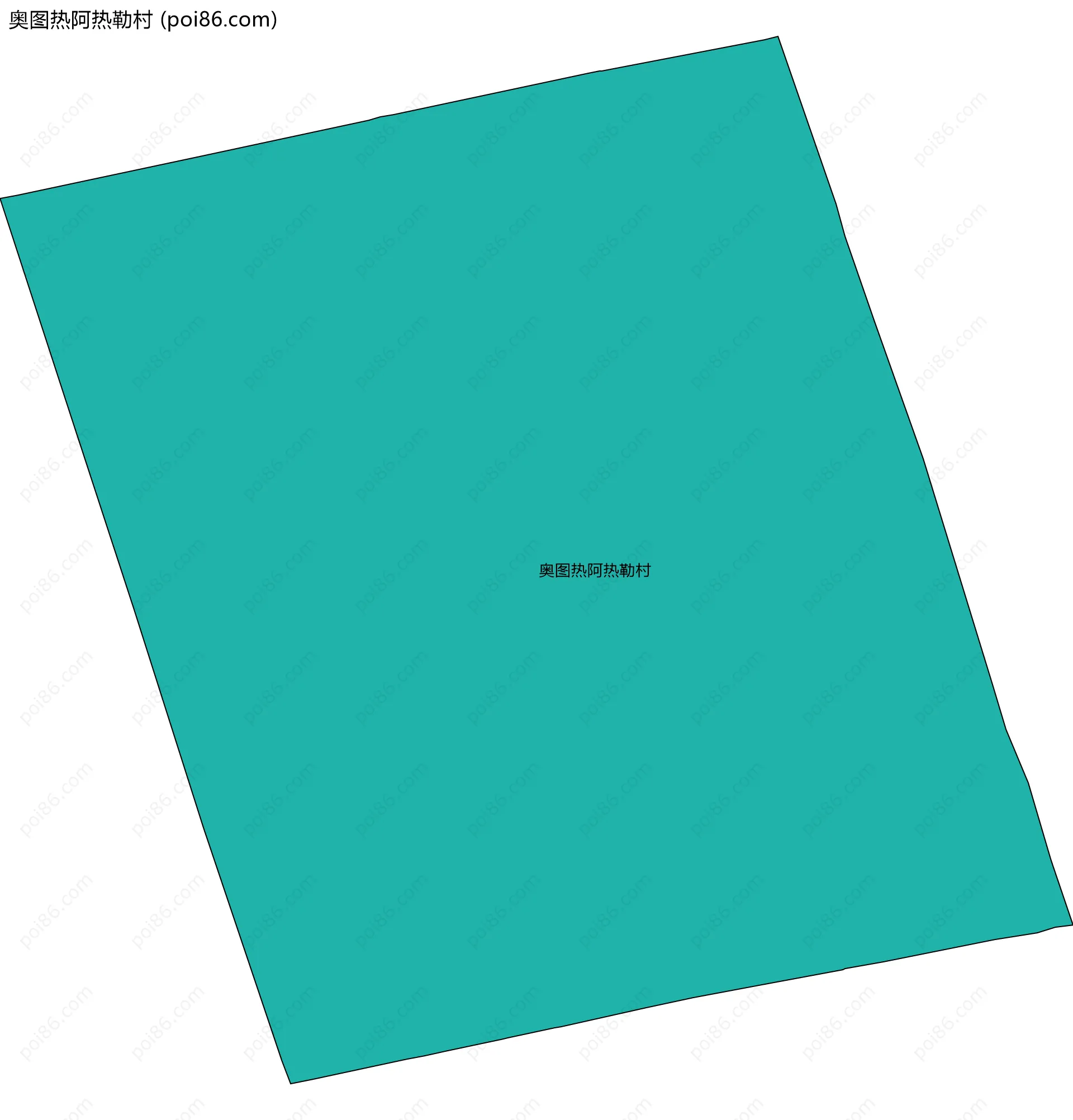 奥图热阿热勒村边界地图