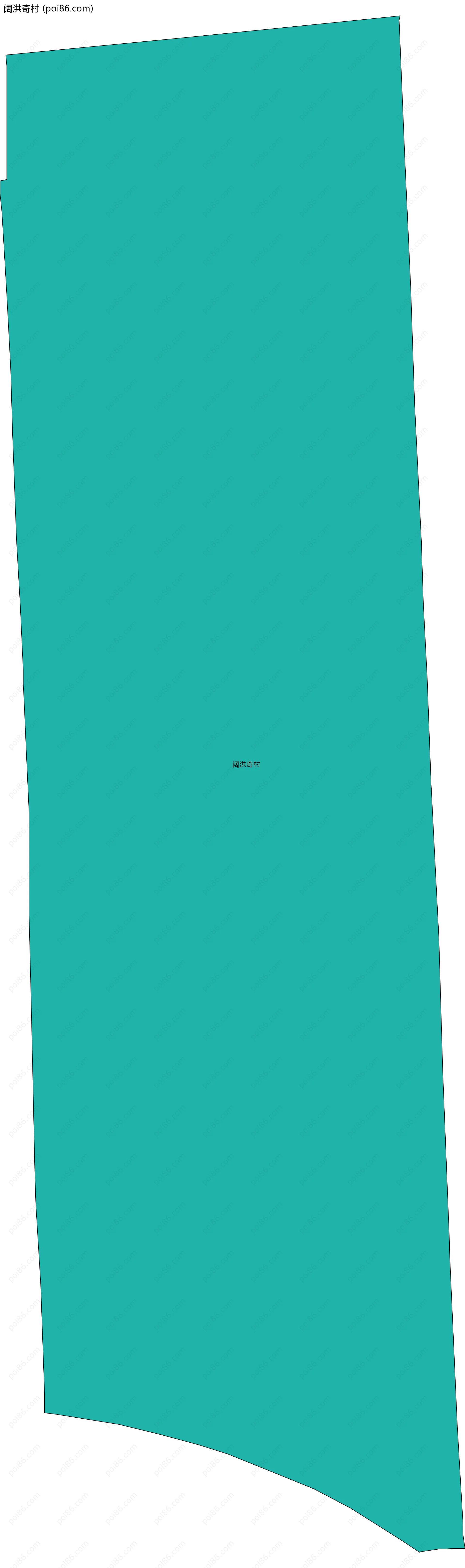 阔洪奇村边界地图