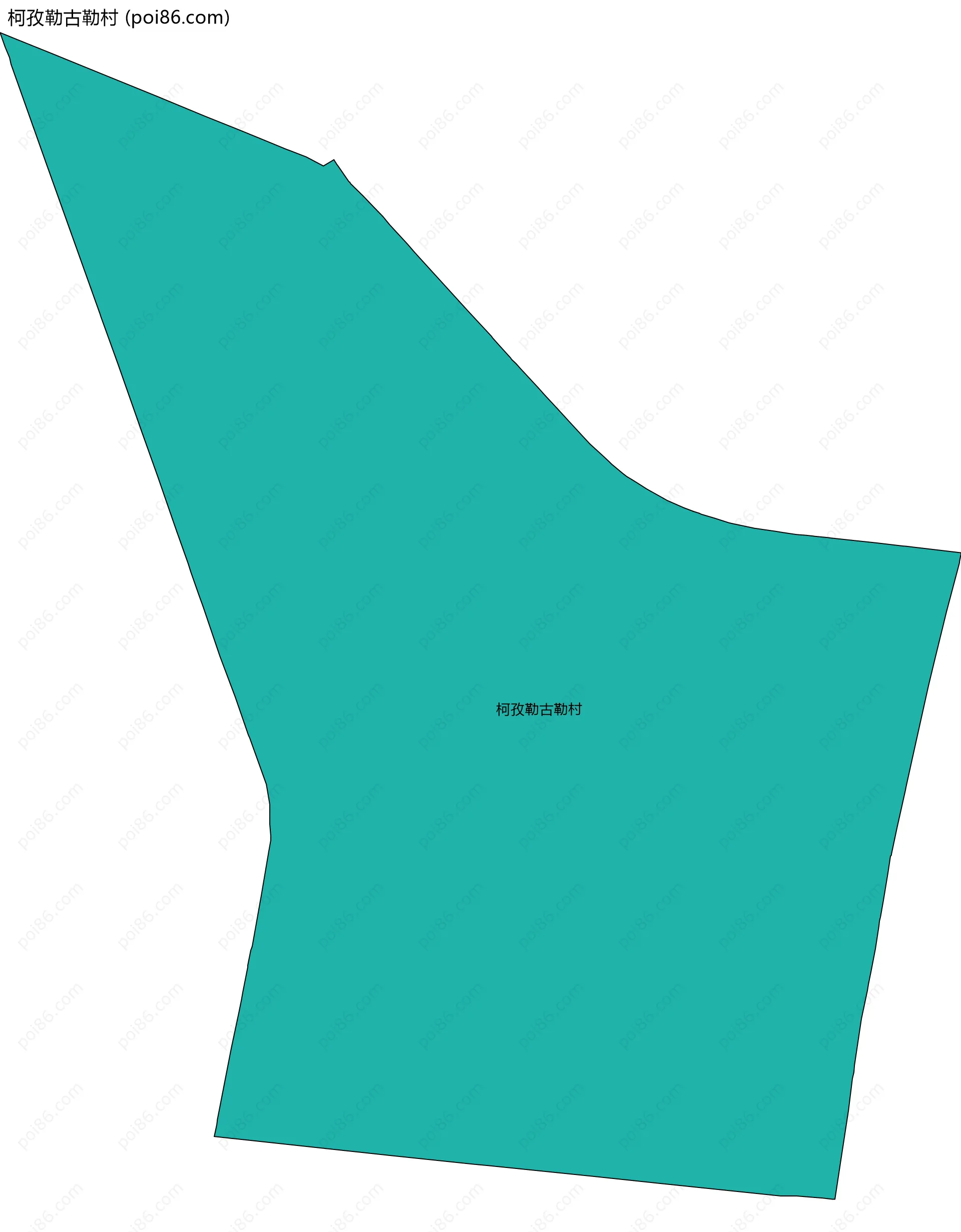 柯孜勒古勒村边界地图