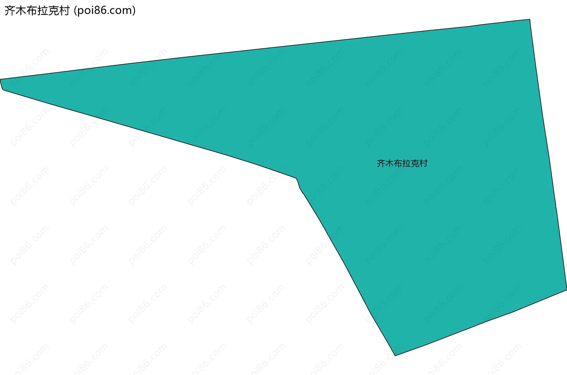 齐木布拉克村边界地图