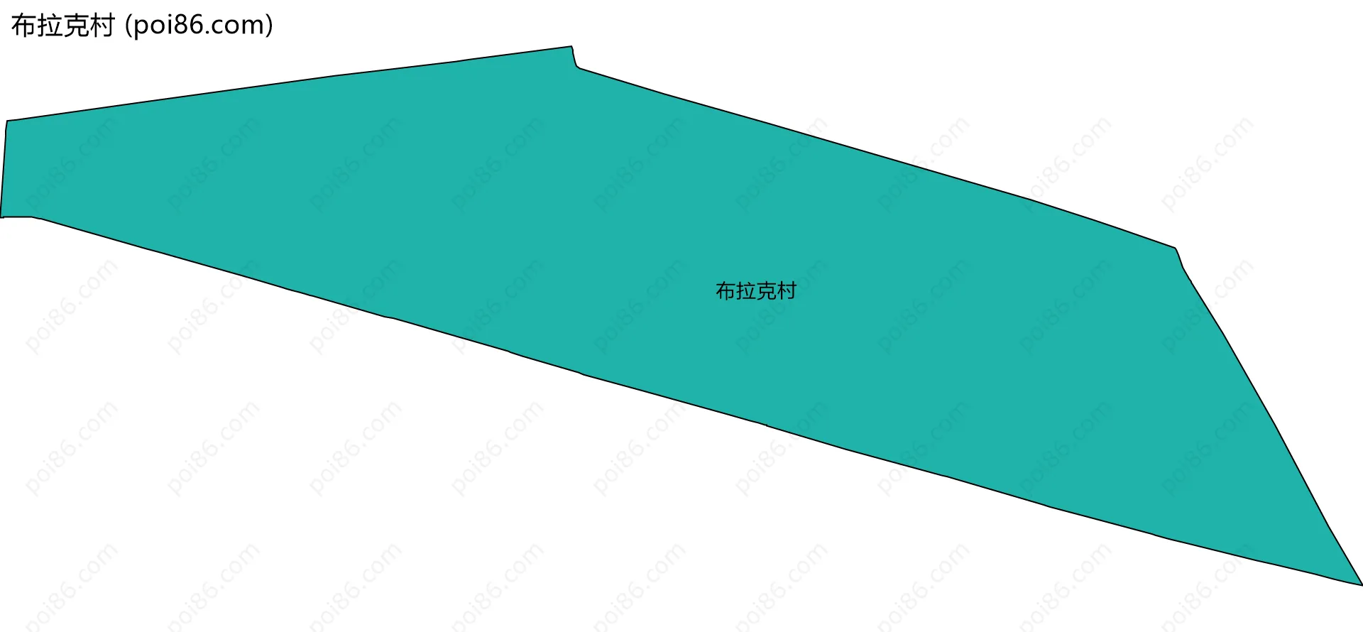 布拉克村边界地图