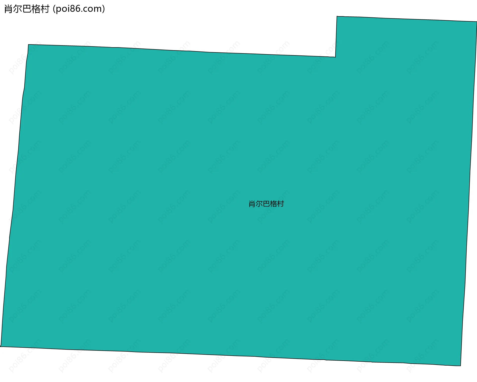 肖尔巴格村边界地图