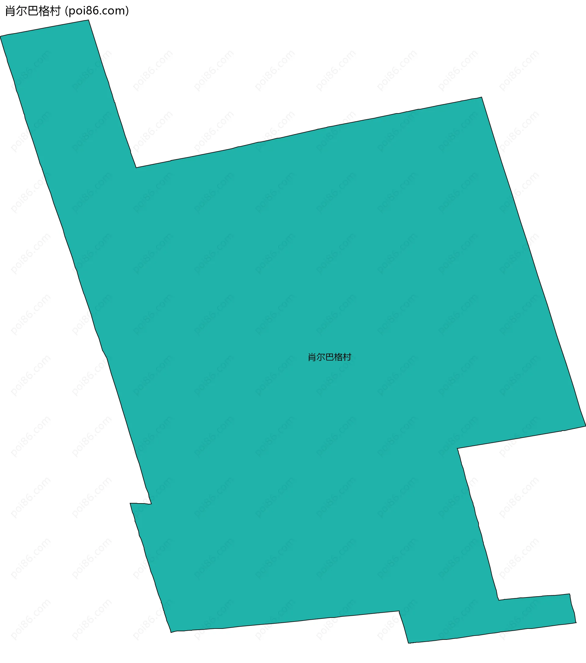 肖尔巴格村边界地图