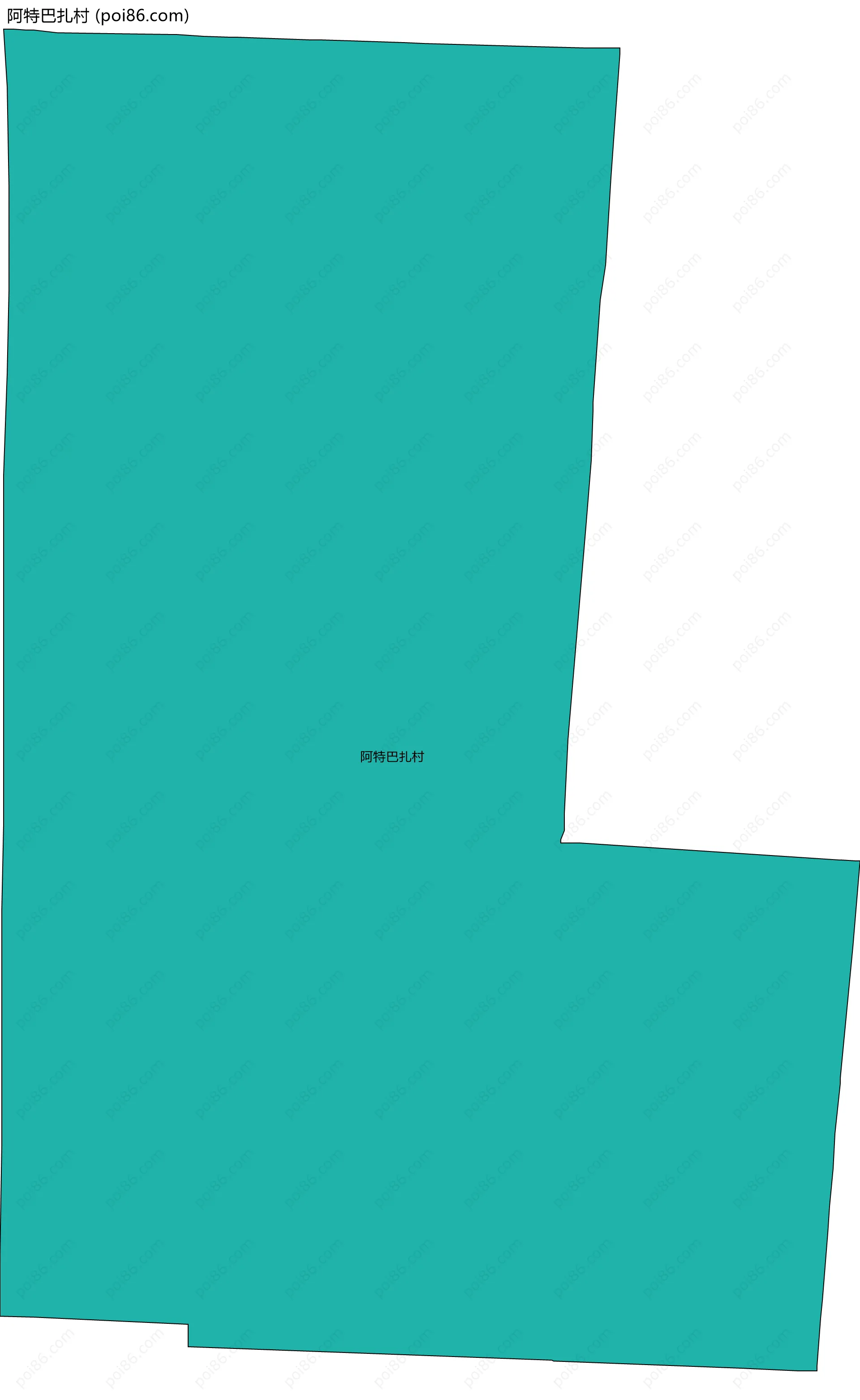 阿特巴扎村边界地图