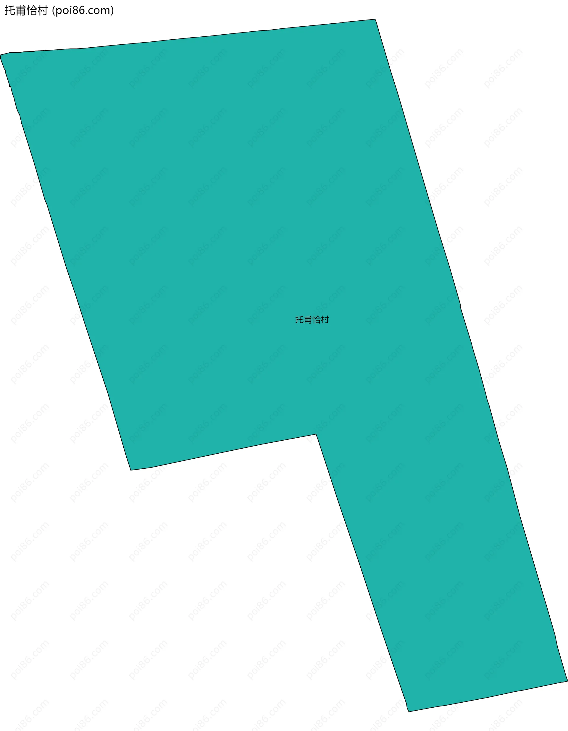 托甫恰村边界地图