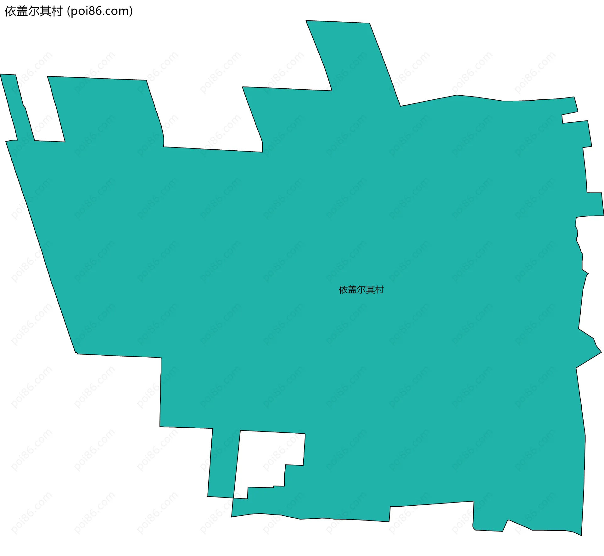 依盖尔其村边界地图
