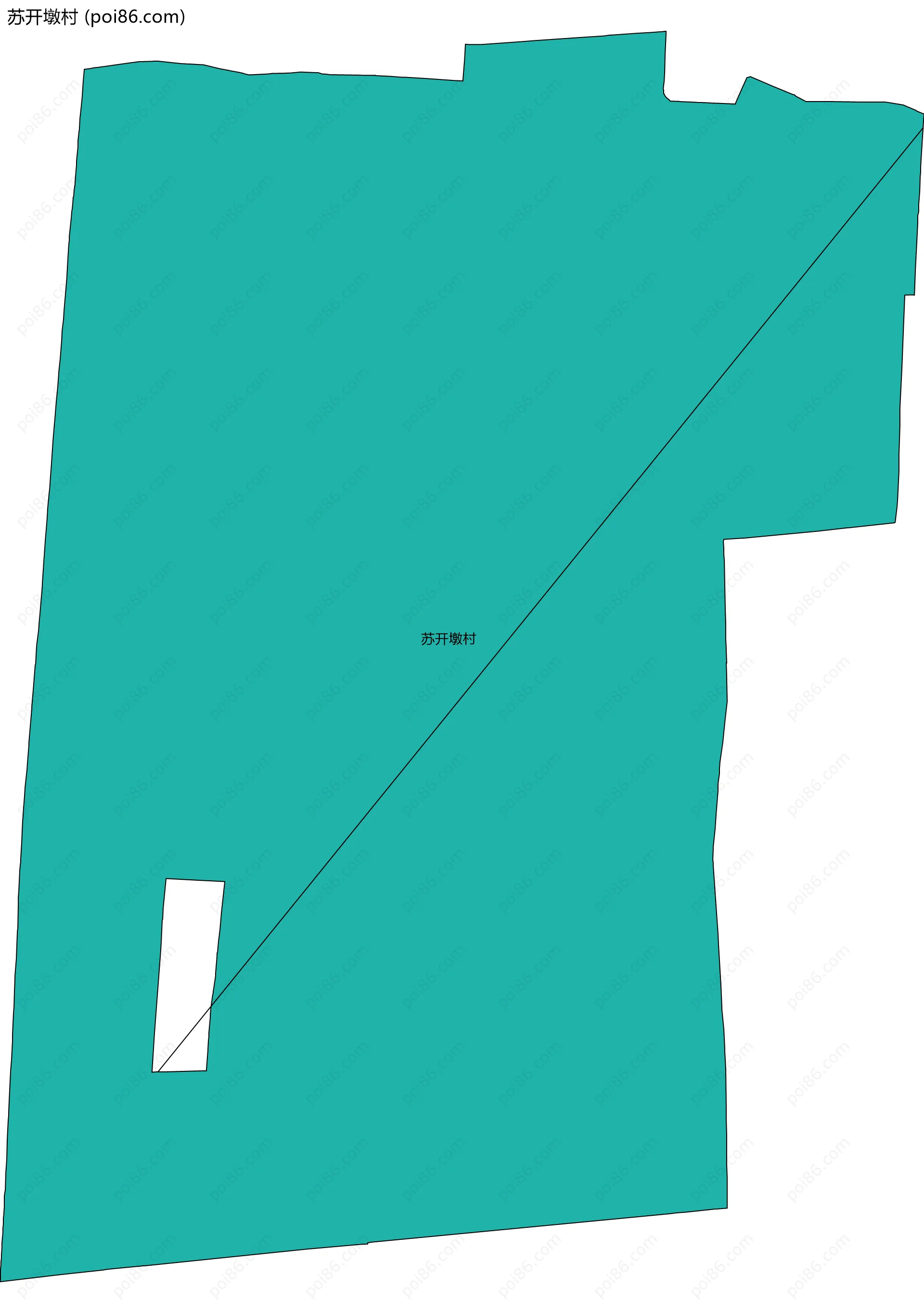 苏开墩村边界地图