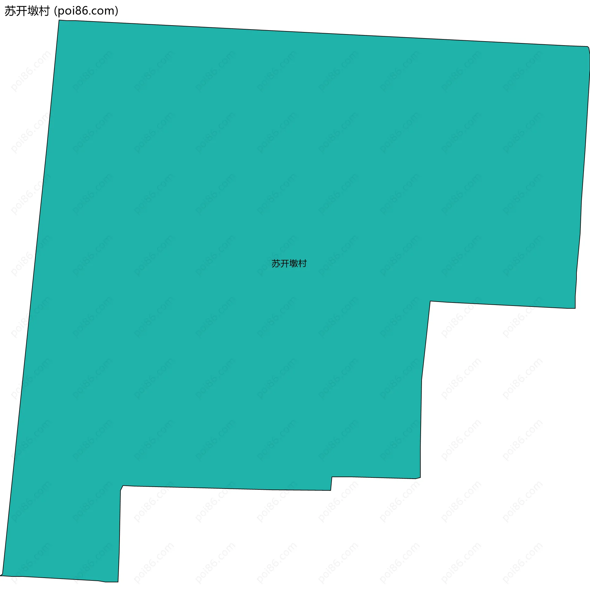 苏开墩村边界地图