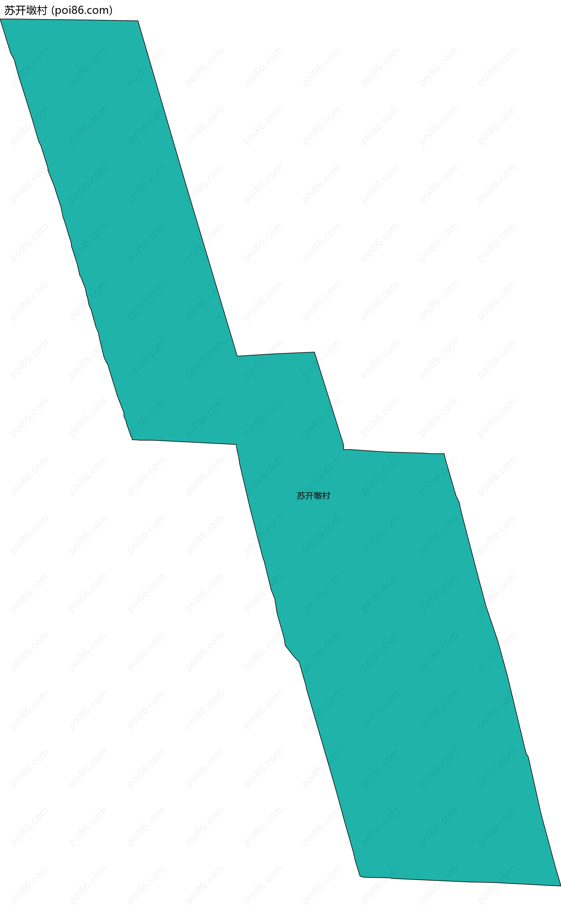 苏开墩村边界地图