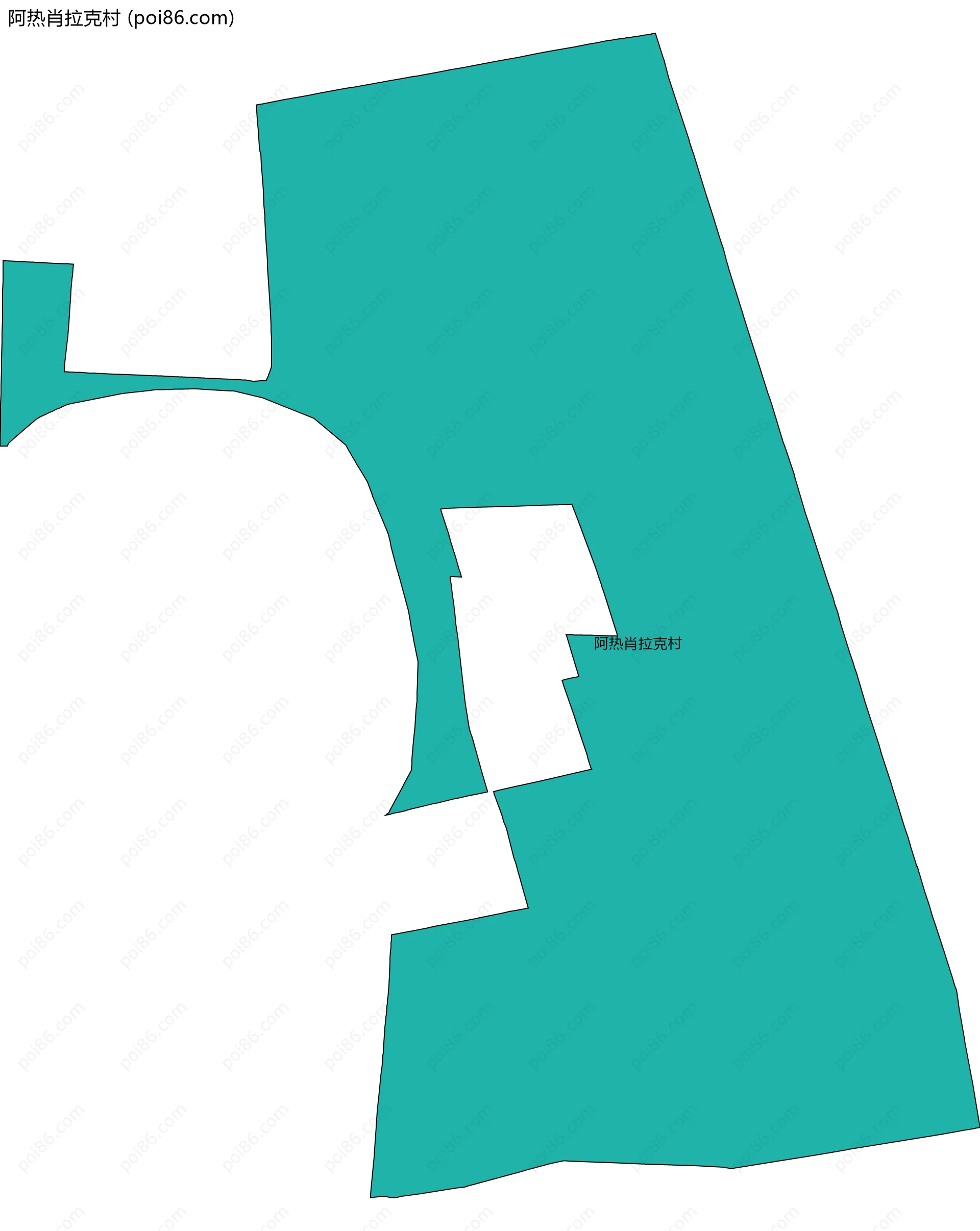 阿热肖拉克村边界地图