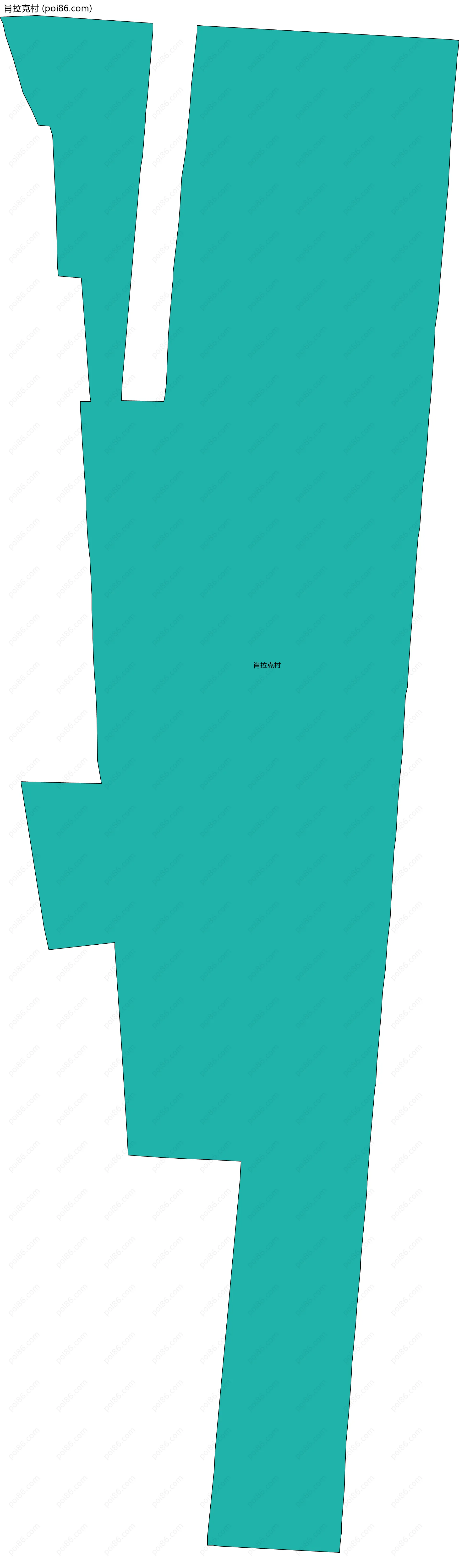 肖拉克村边界地图