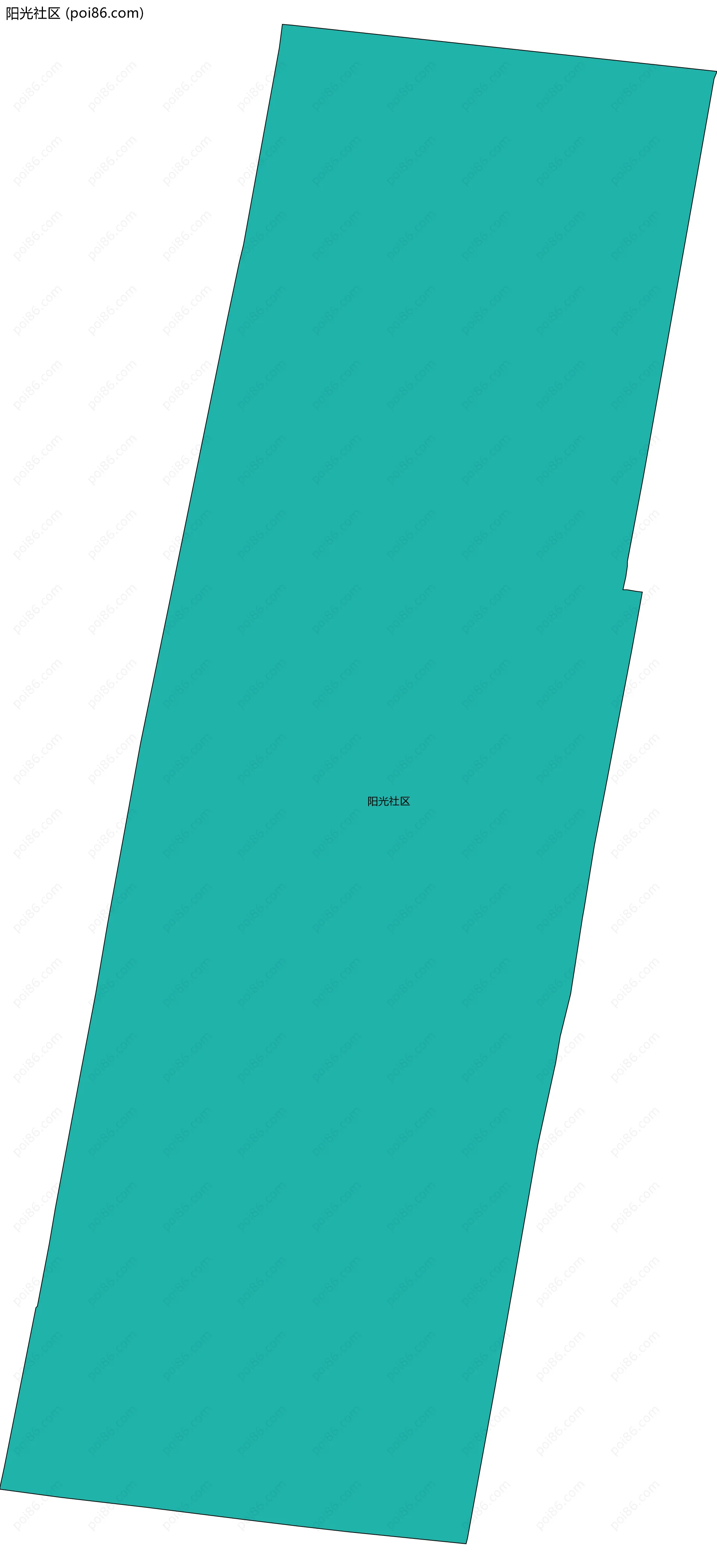 阳光社区边界地图