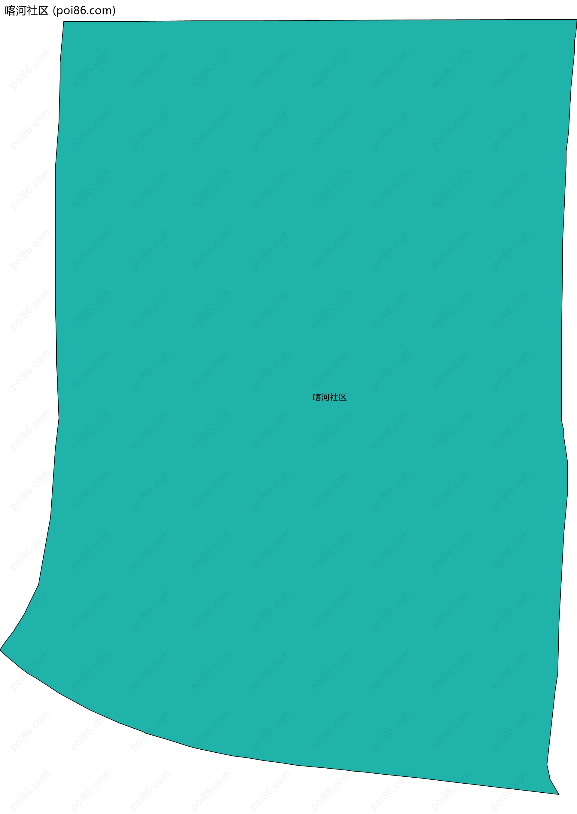 喀河社区边界地图