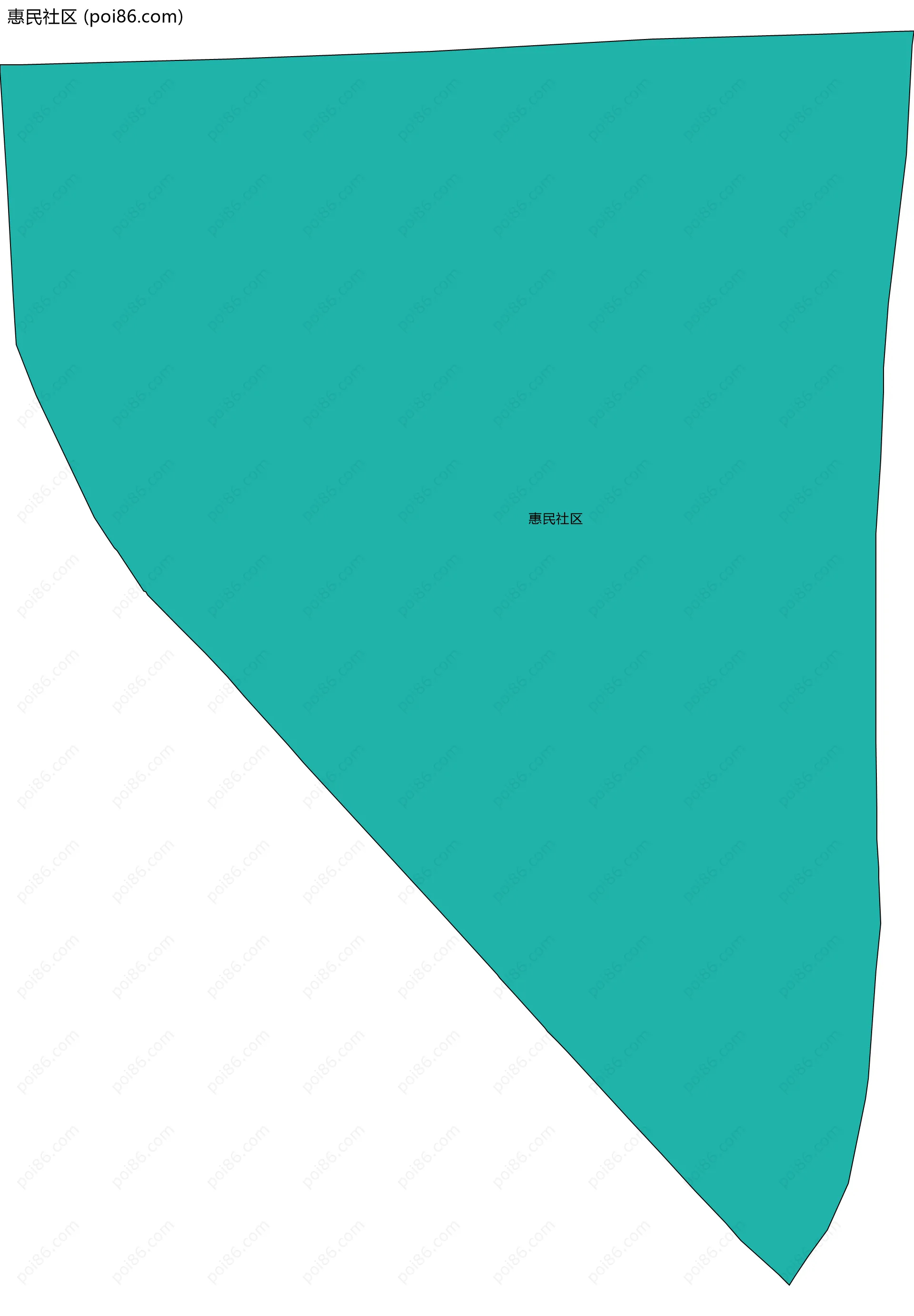 惠民社区边界地图