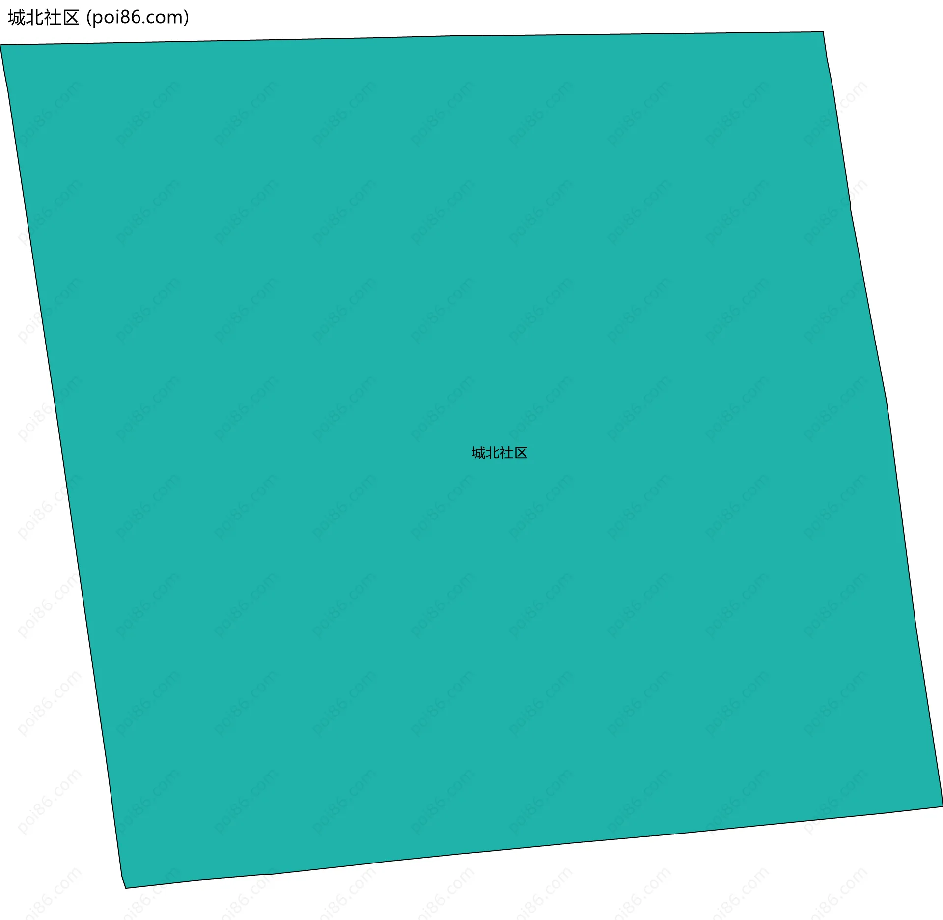 城北社区边界地图