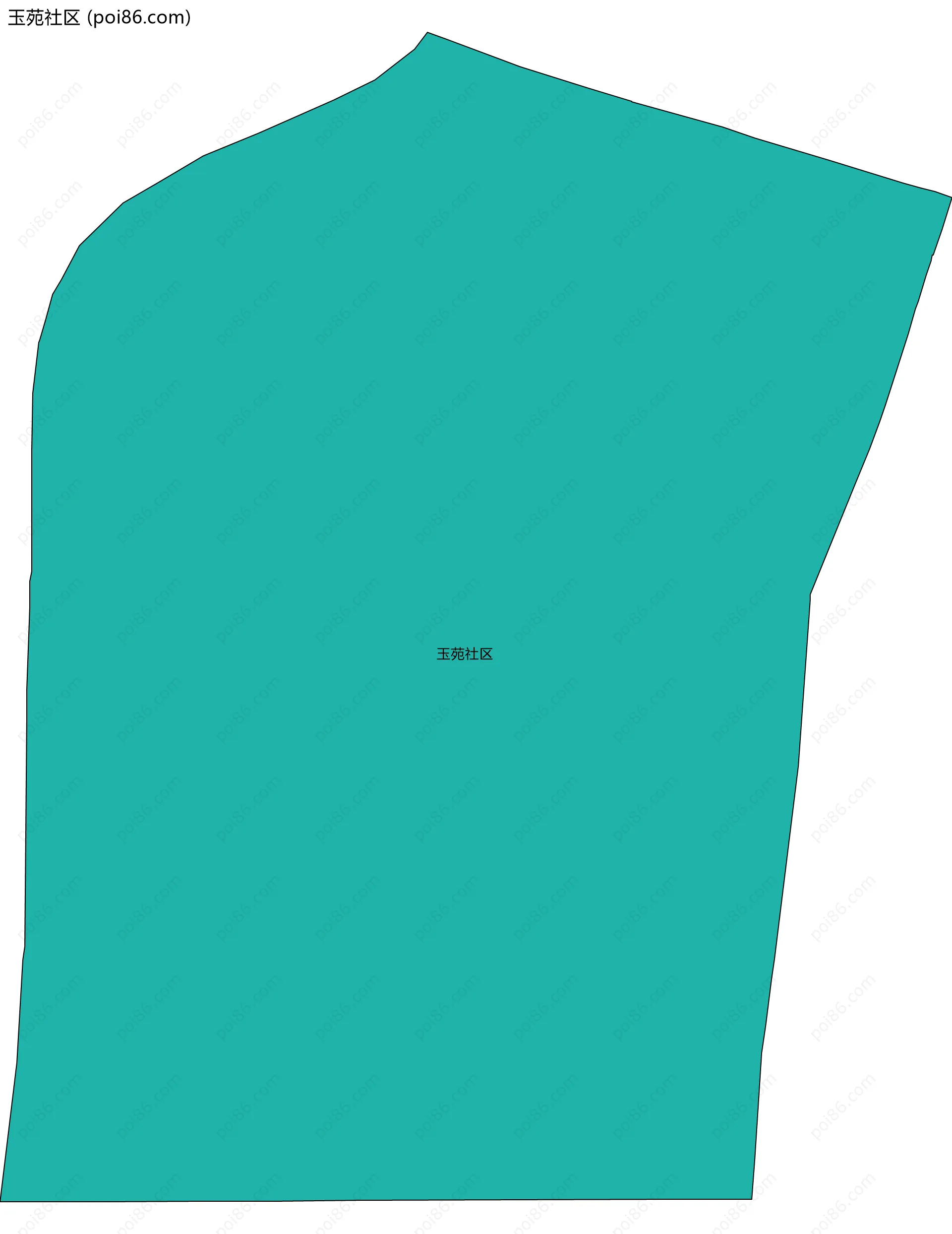 玉苑社区边界地图