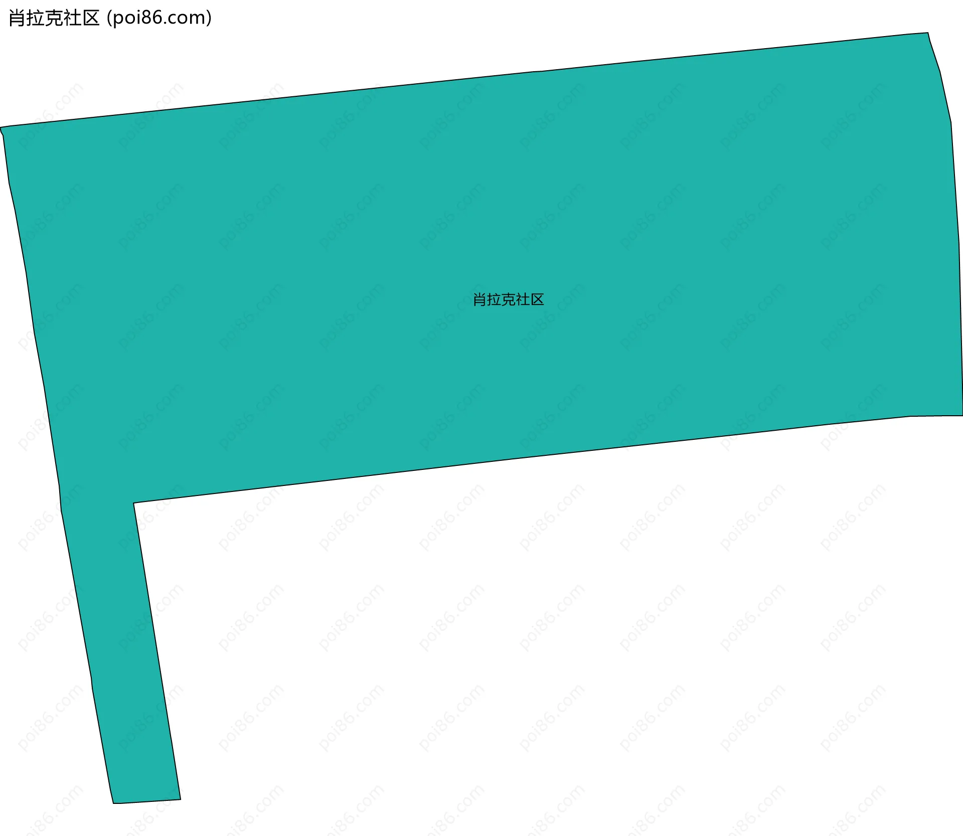 肖拉克社区边界地图