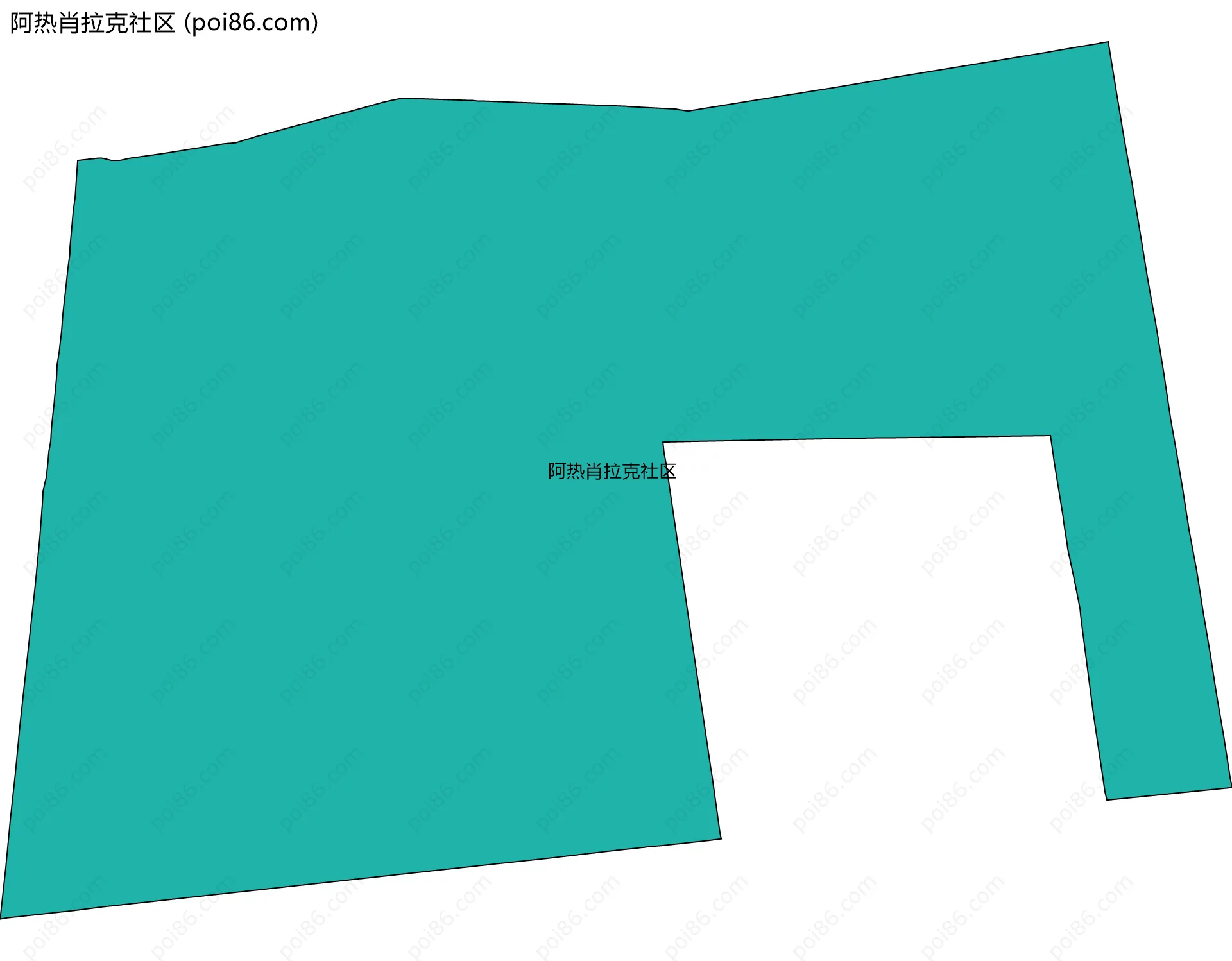 阿热肖拉克社区边界地图