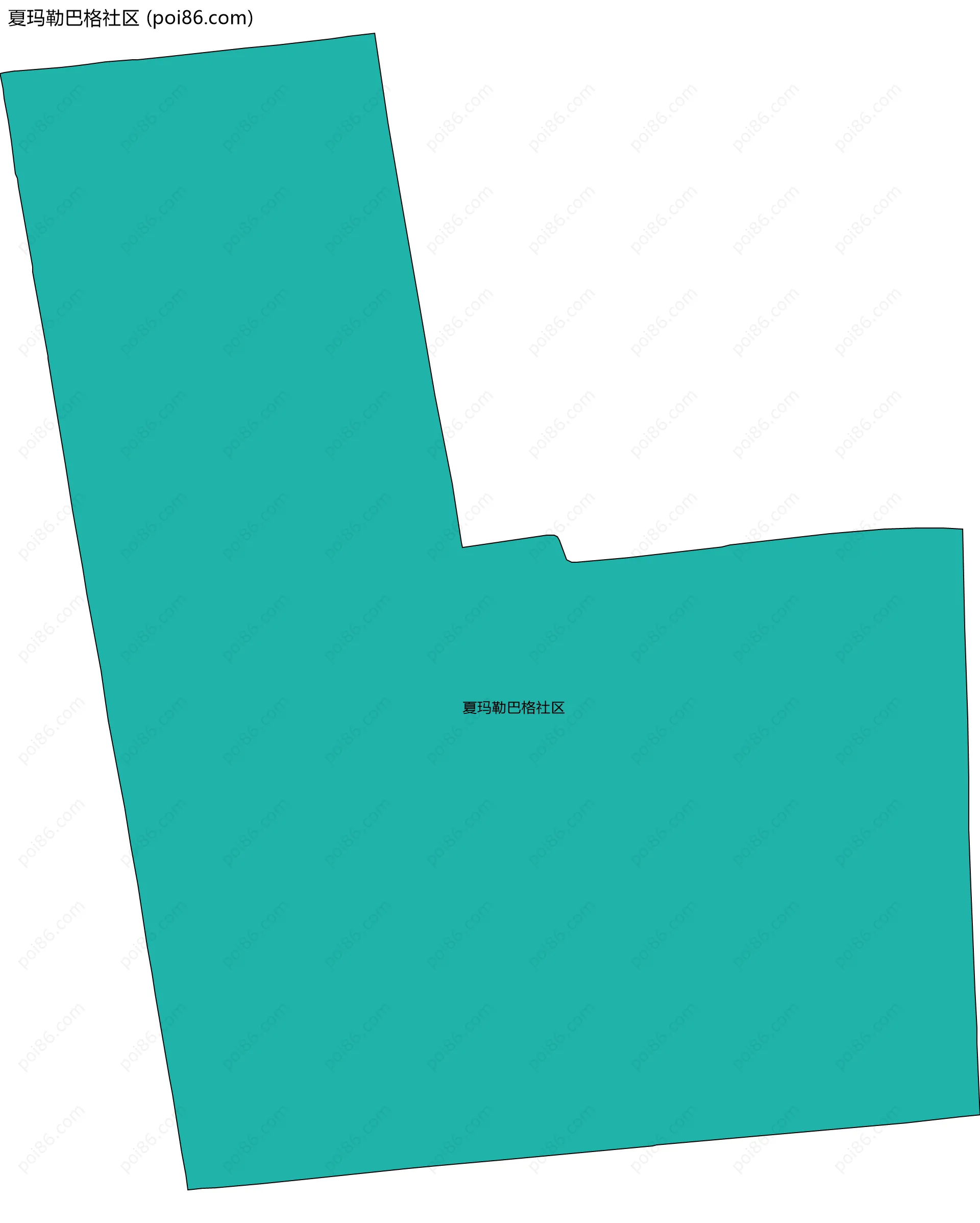 夏玛勒巴格社区边界地图