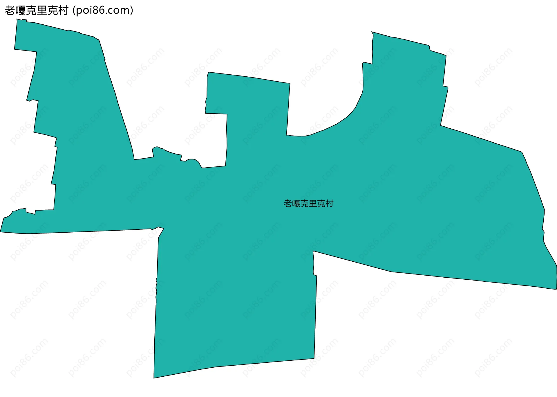 老嘎克里克村边界地图