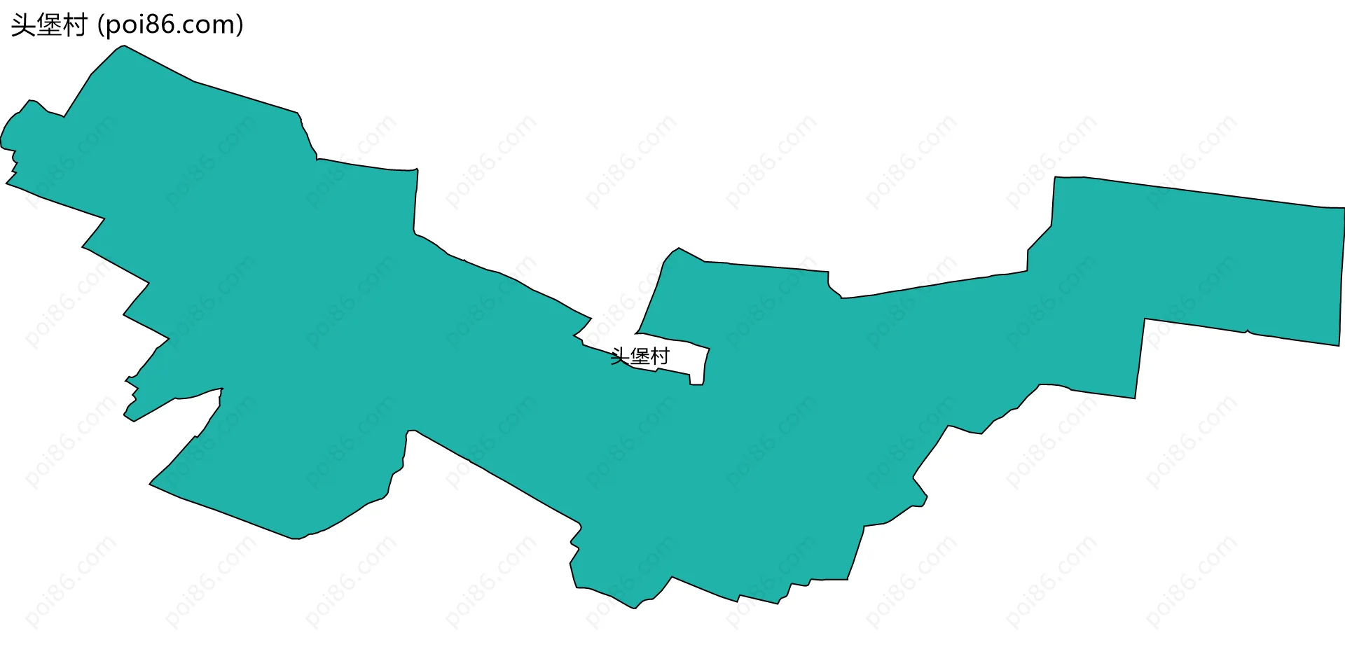 头堡村边界地图