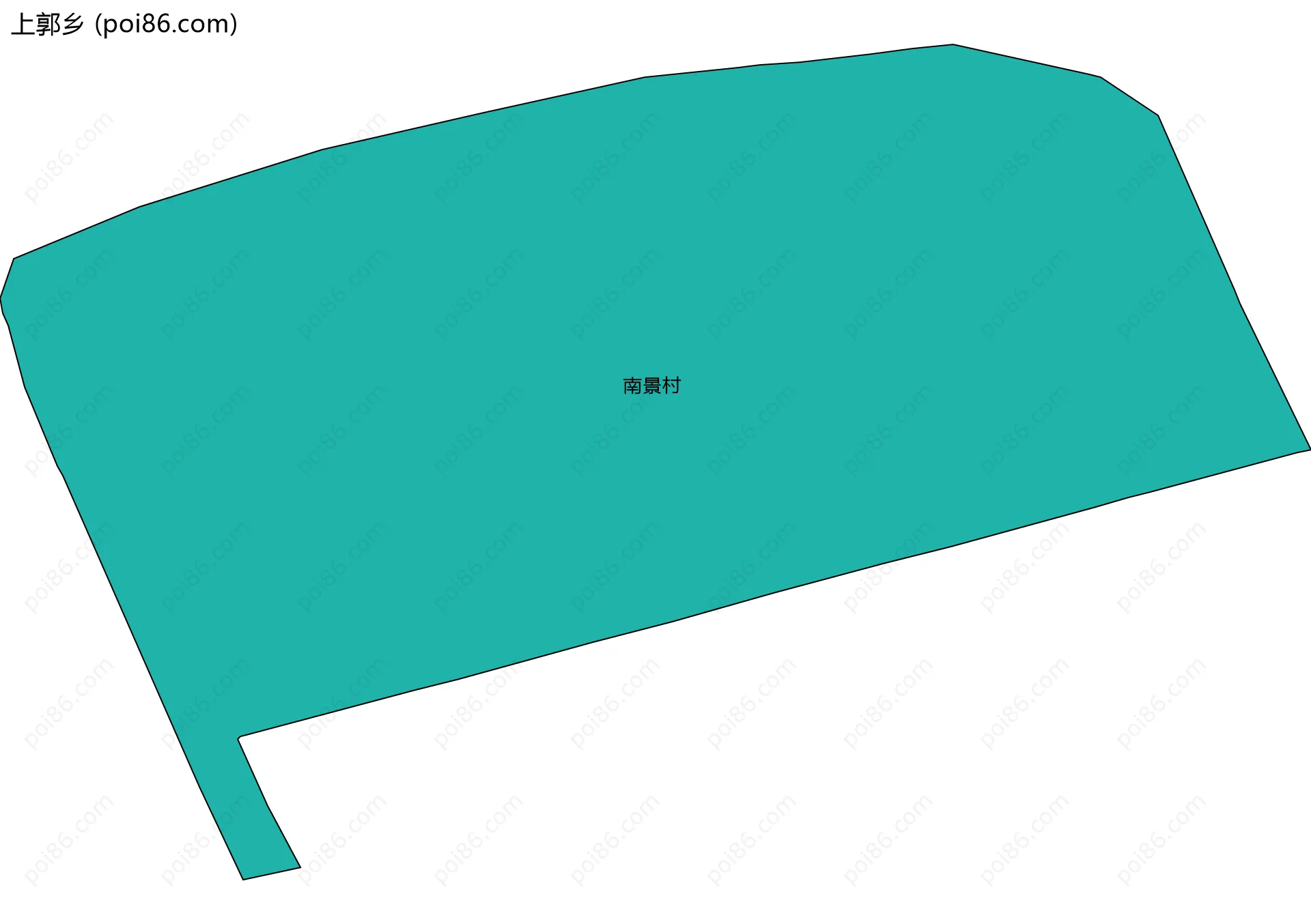 上郭乡边界地图(五级行政区划)