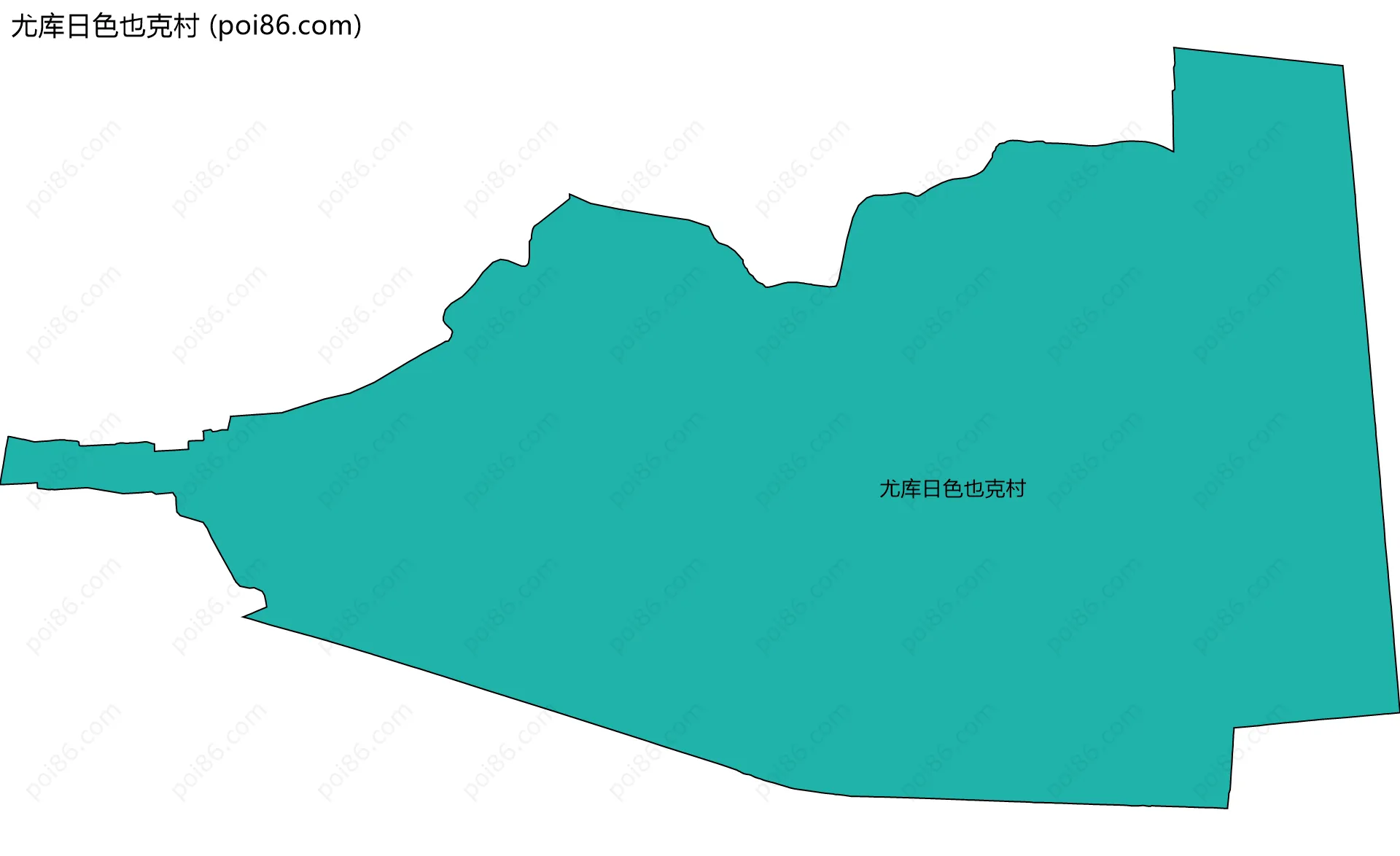 尤库日色也克村边界地图